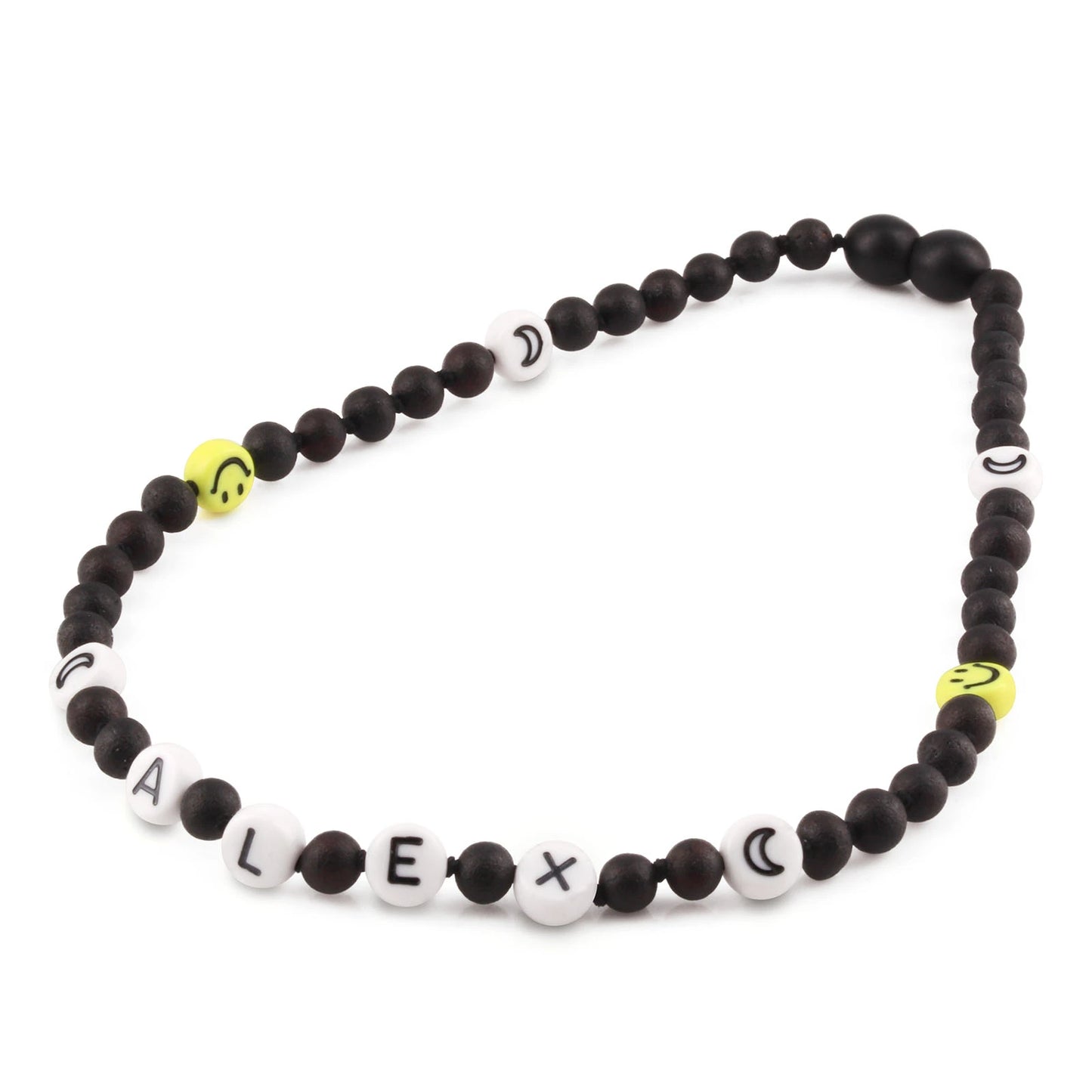 Kalung Amber CUSTOM NAMA untuk Bayi - Balita - Anak. Motif 17 - Motif 32