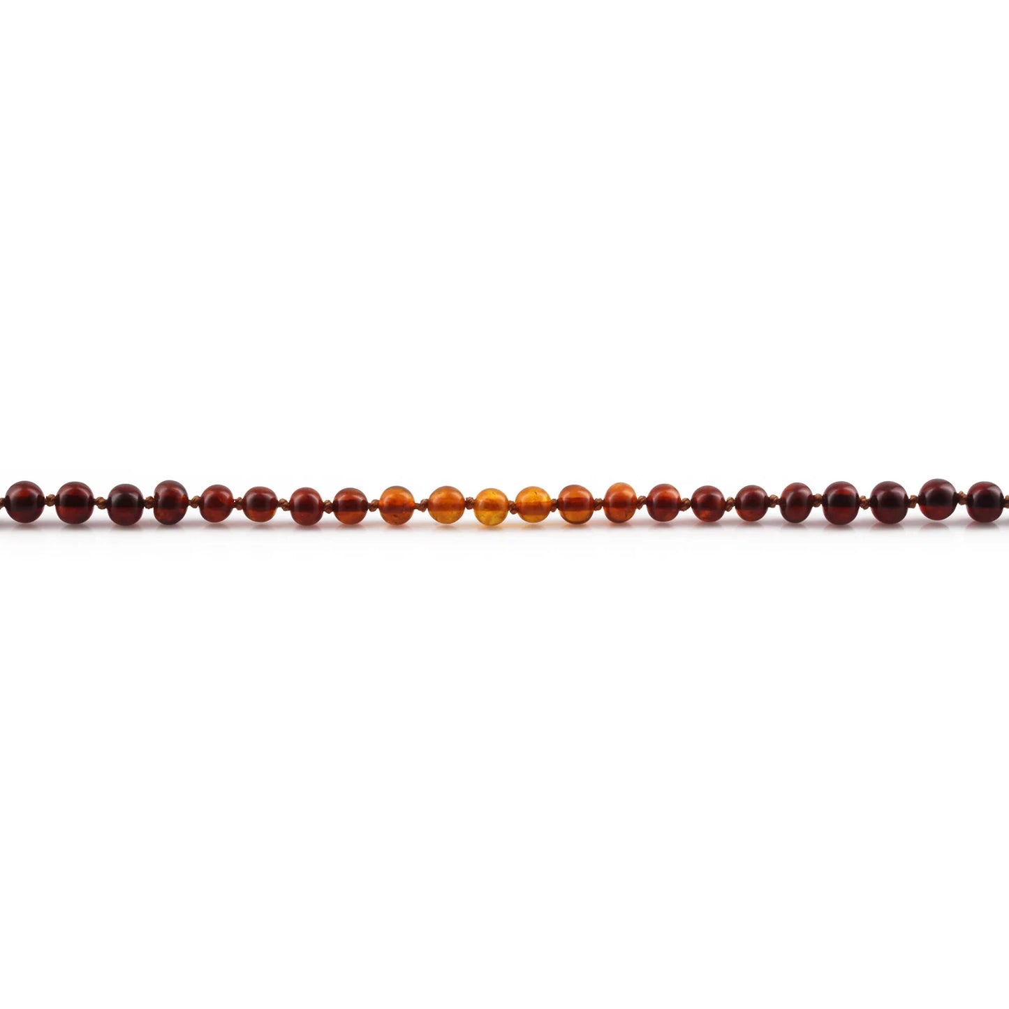 KALUNG AMBER JUNIOR RAINBOW BROWN GLOSSY 38CM. 5X5MM