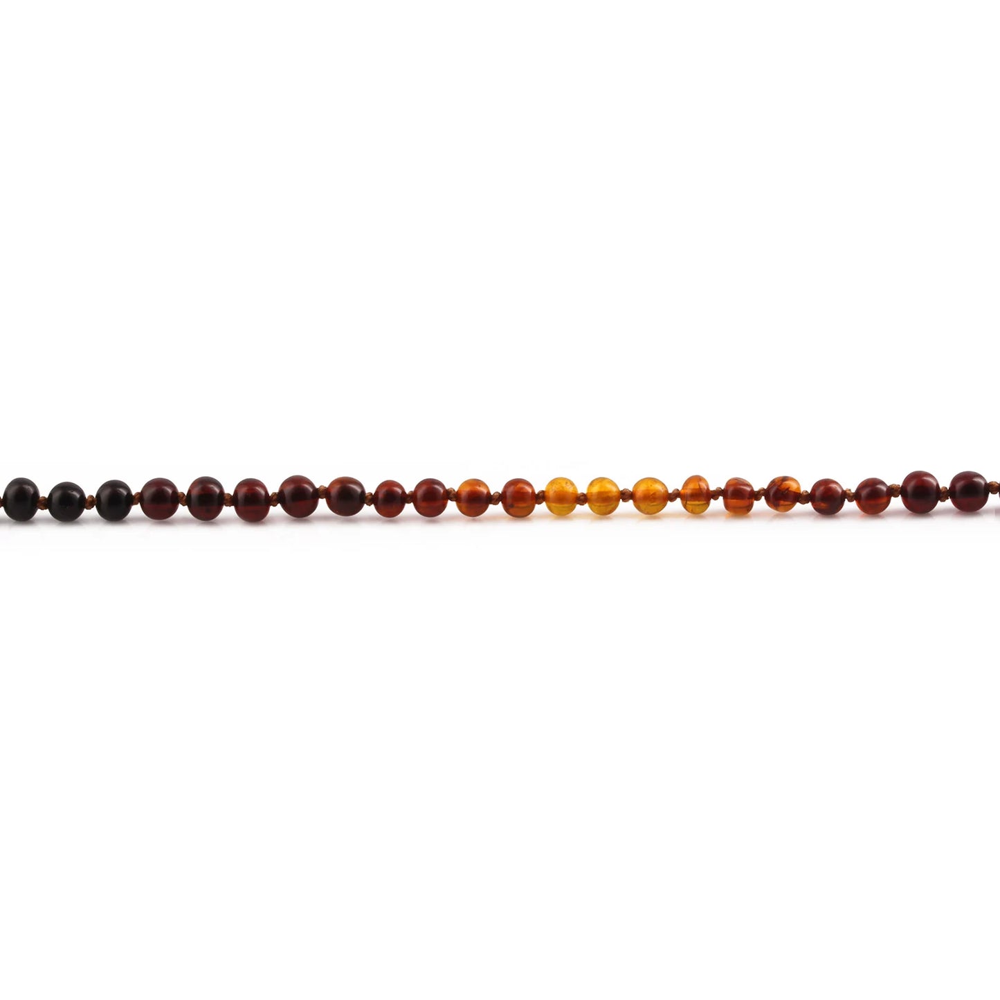 KALUNG AMBER JUNIOR RAINBOW BROWN GLOSSY 38CM. 5X5MM
