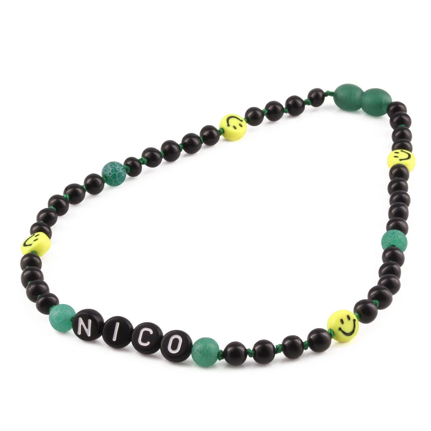 Kalung Amber CUSTOM NAMA untuk Bayi - Balita - Anak. Motif 17 - Motif 32