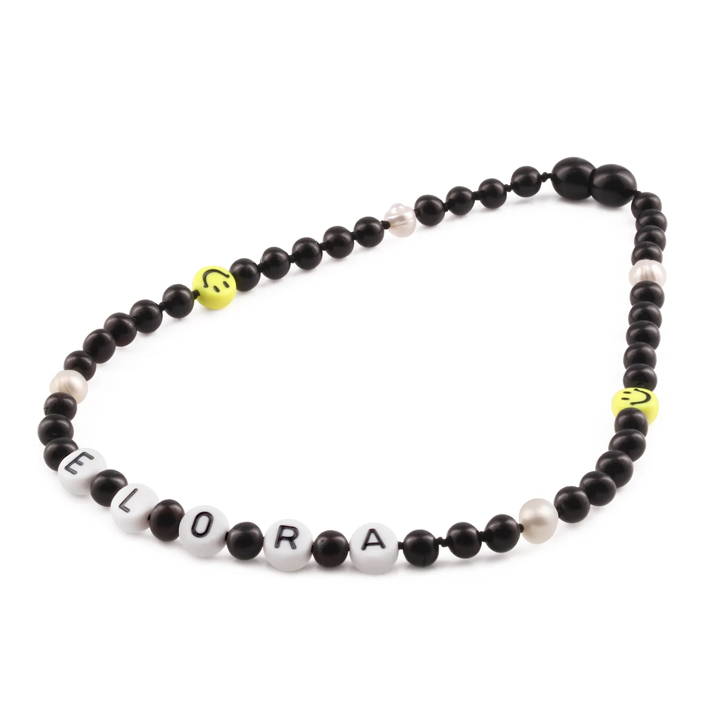 Kalung Amber CUSTOM NAMA untuk Bayi - Balita - Anak. Motif 17 - Motif 32