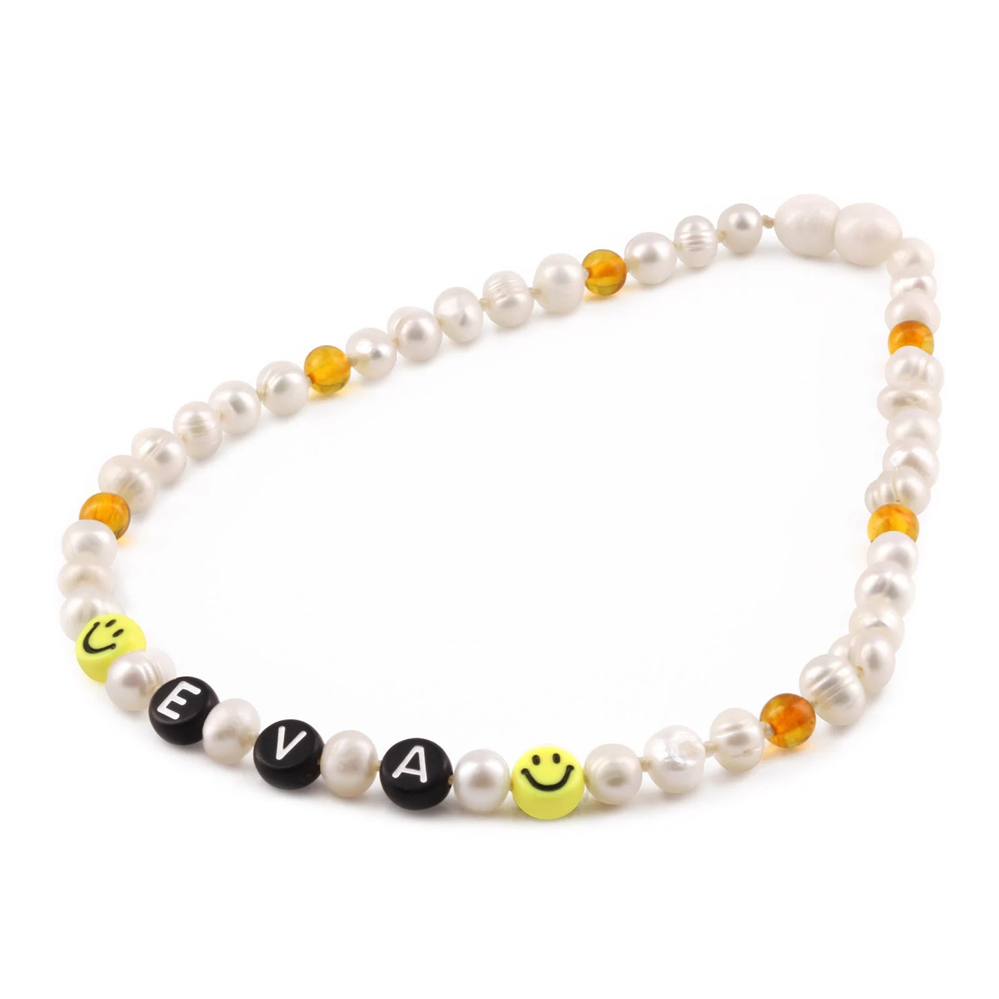 Kalung Mutiara CUSTOM NAMA untuk Bayi - Balita - Anak. Motif 49 - Motif 64