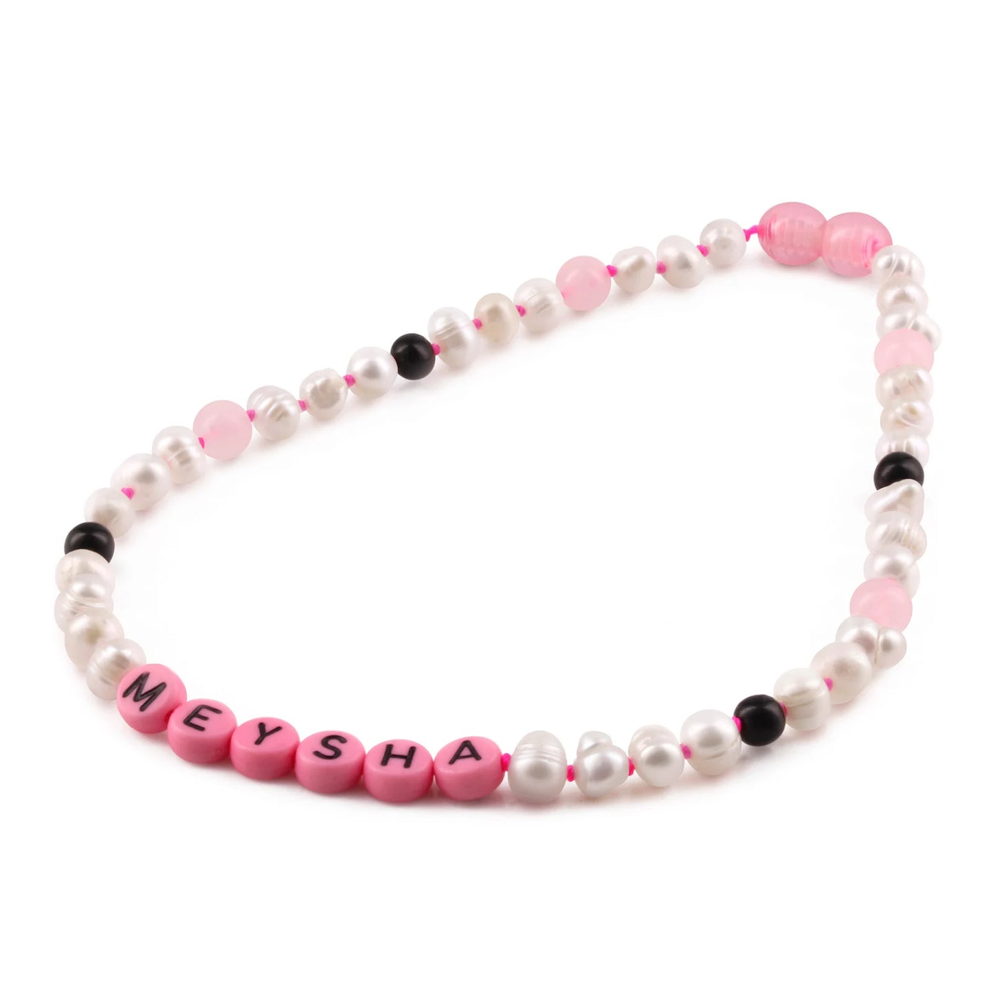 Kalung Mutiara CUSTOM NAMA untuk Bayi - Balita - Anak. Motif 49 - Motif 64