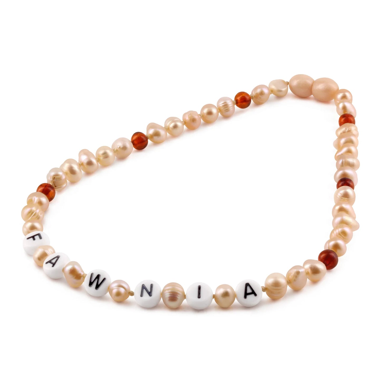 Kalung Mutiara CUSTOM NAMA untuk Bayi - Balita - Anak. Motif 49 - Motif 64