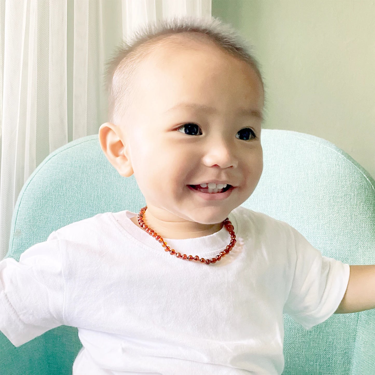 KALUNG AMBER UNTUK BAYI TUMBUH GIGI XB54C