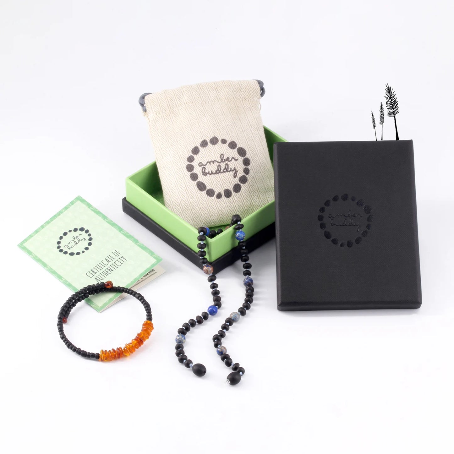 KALUNG BAYI AMBER DENGAN DEEP BLUE IMPERIAL JASPER. LE572