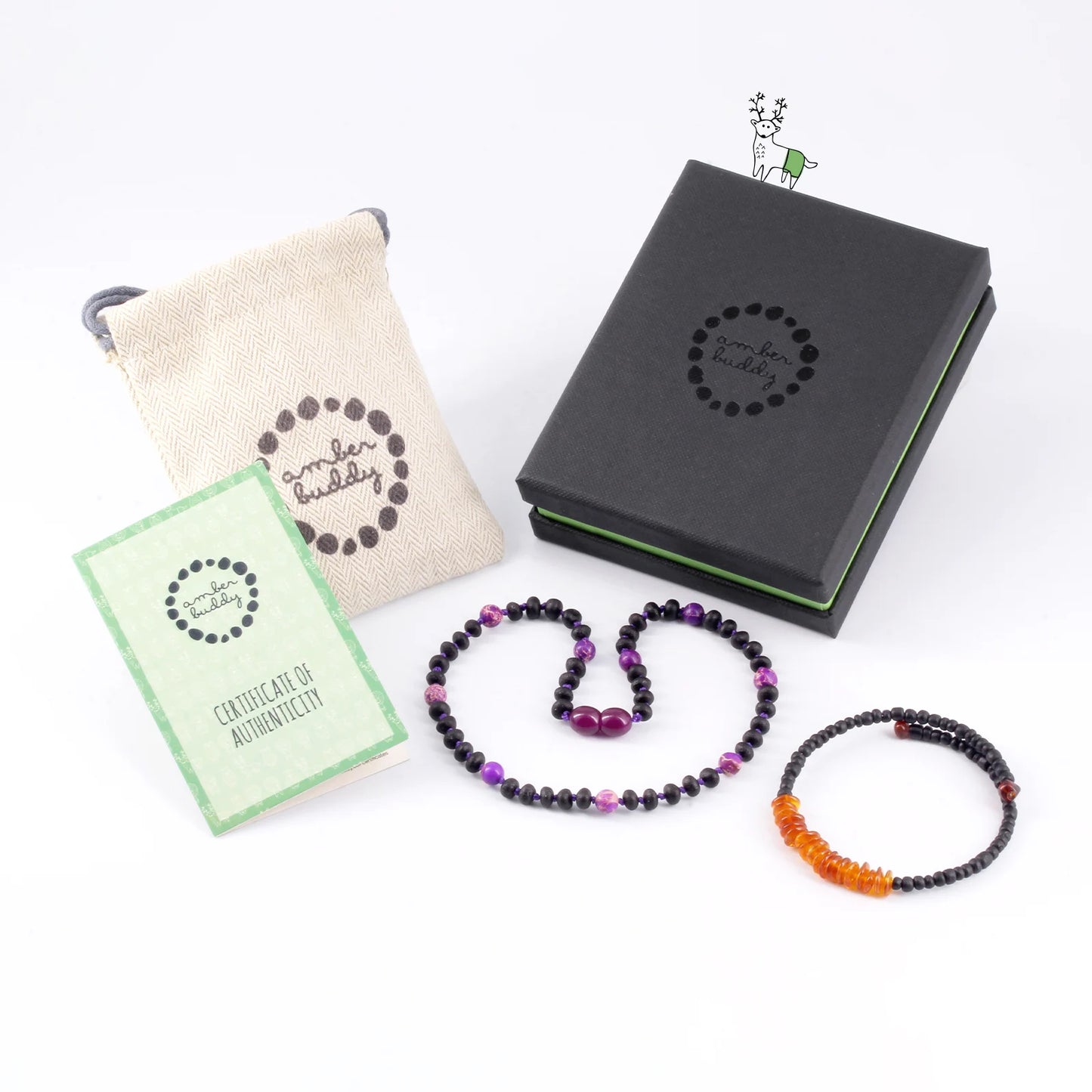 KALUNG BAYI AMBER DENGAN PURPLE IMPERIAL JASPER. LE573