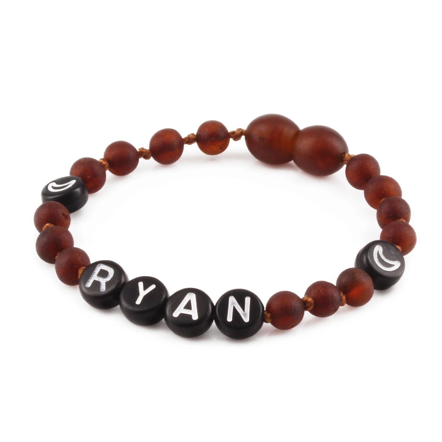 Gelang Amber CUSTOM NAMA untuk Bayi - Balita - Anak - Dewasa. Motif 2 - Motif 15