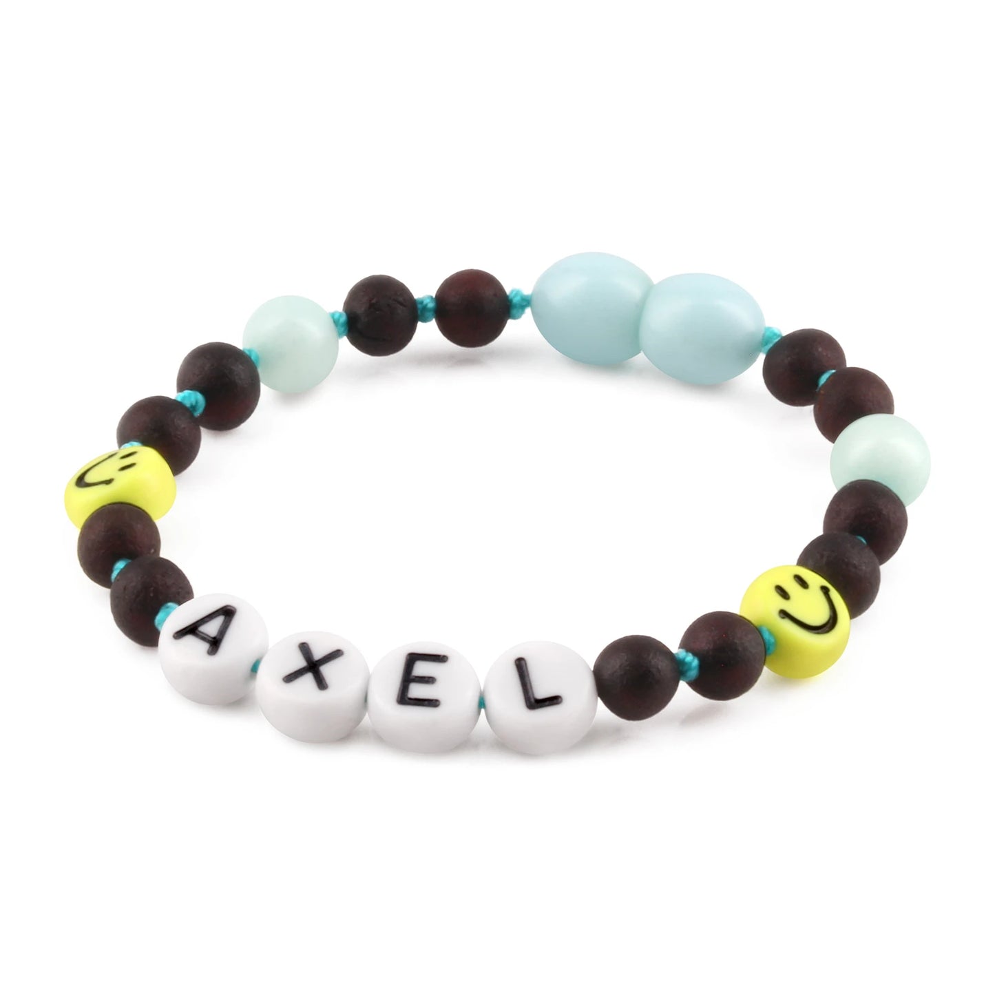 Gelang Amber CUSTOM NAMA untuk Bayi - Balita - Anak - Dewasa. Motif 17 - Motif 32