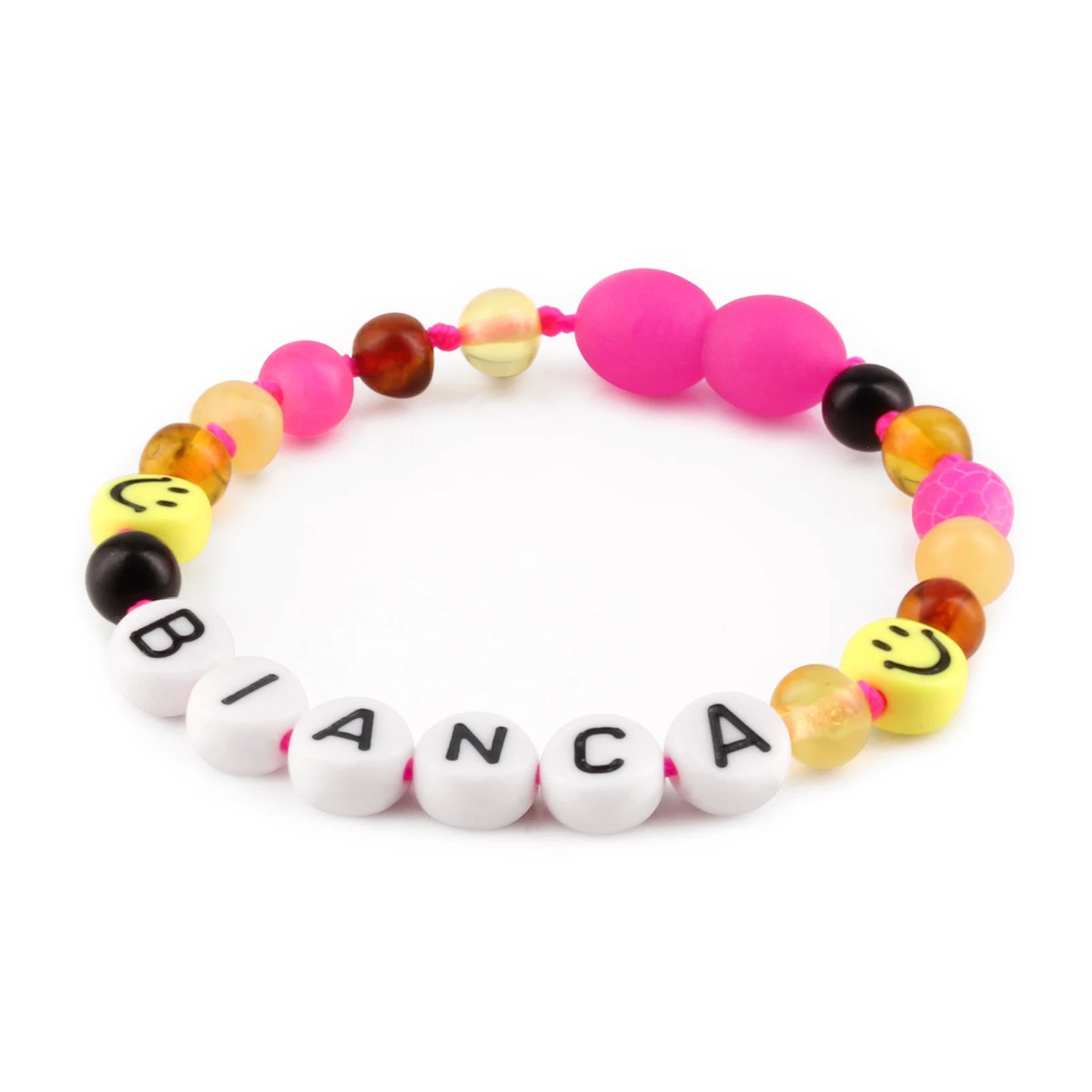 Gelang Amber CUSTOM NAMA untuk Bayi - Balita - Anak - Dewasa. Motif 33 - Motif 46