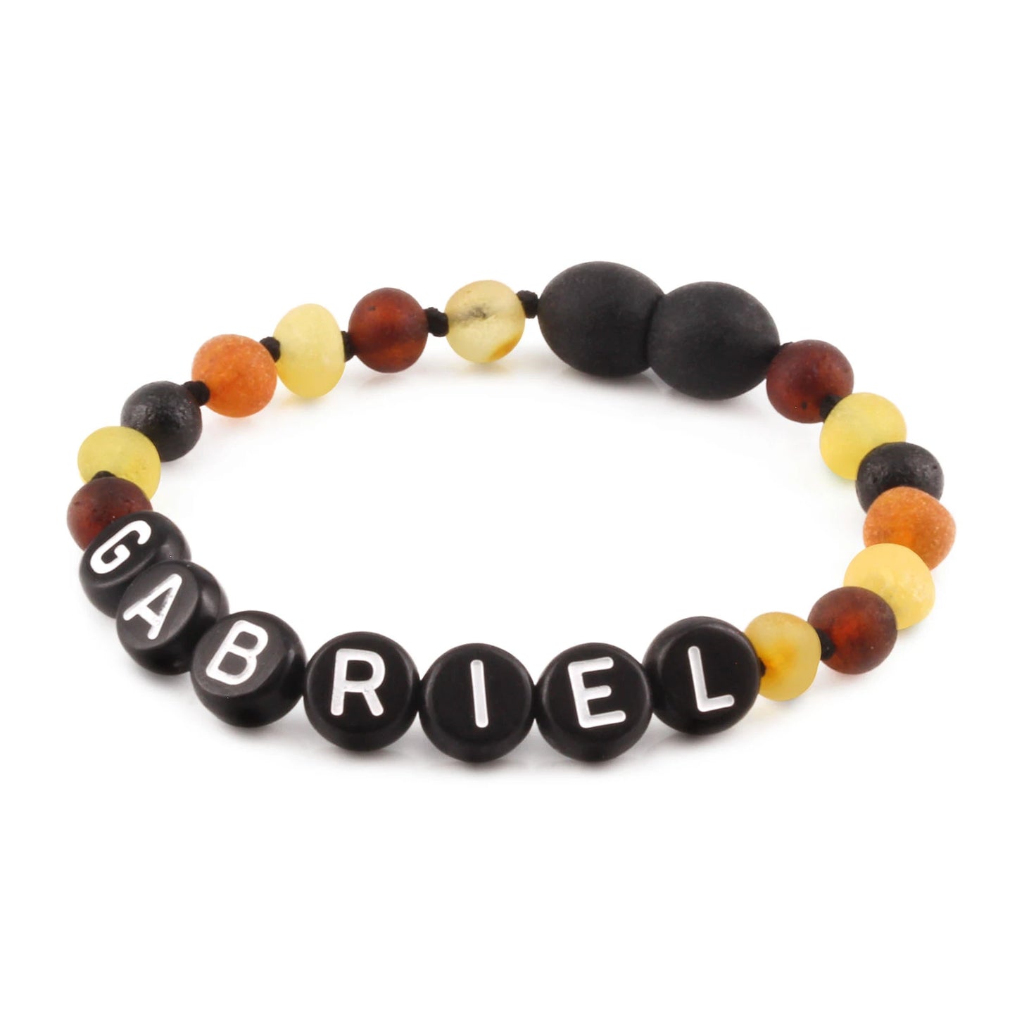 Gelang Amber CUSTOM NAMA untuk Bayi - Balita - Anak - Dewasa. Motif 2 - Motif 15