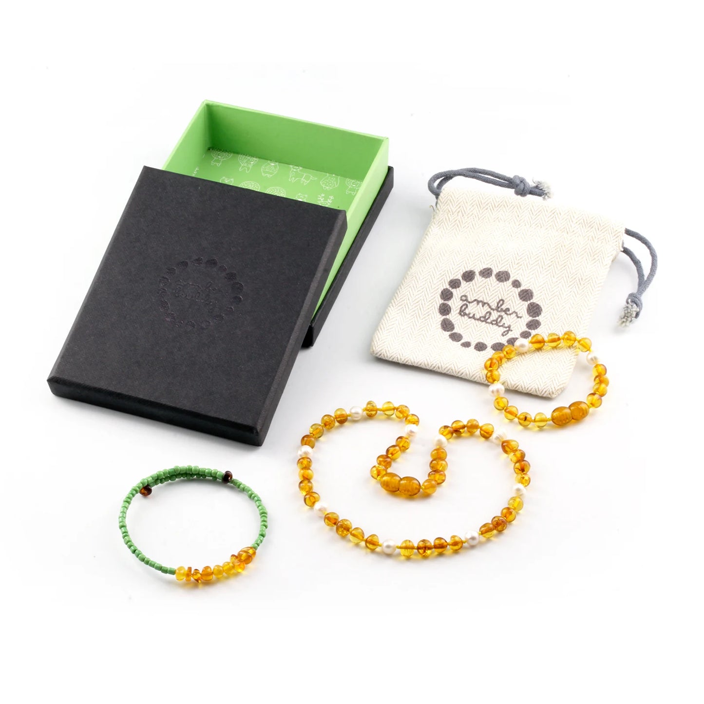 SET BAYI AMBER DENGAN WHITE PEARL. P1