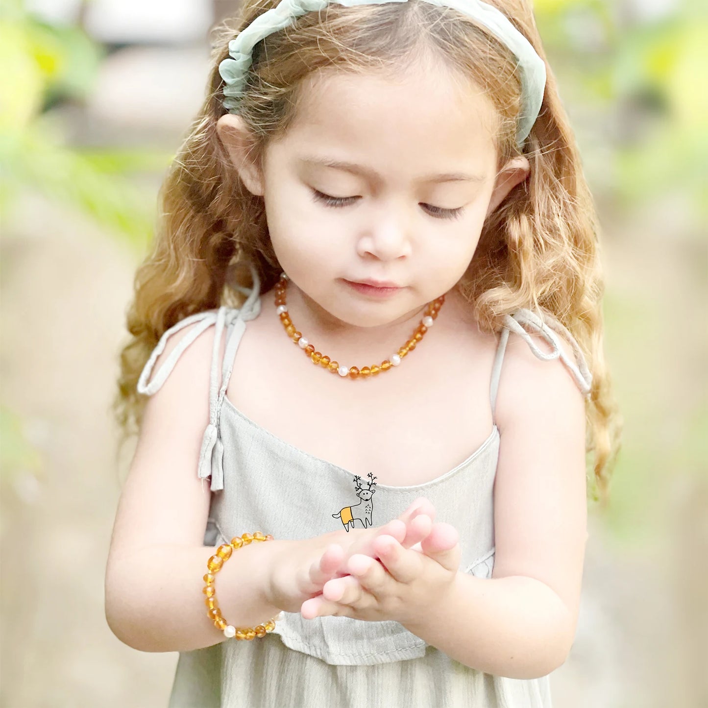 SET BAYI AMBER DENGAN WHITE PEARL. P1