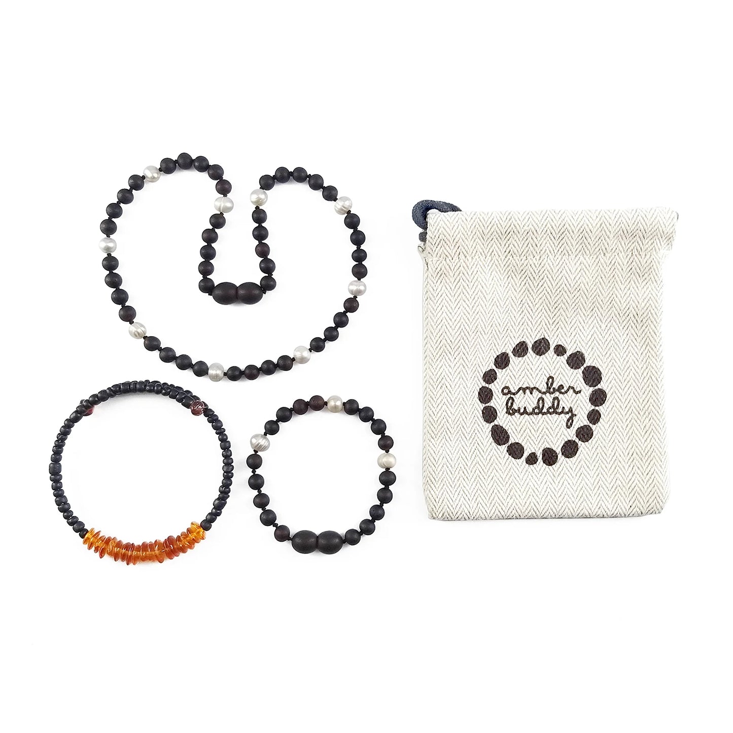 SET BAYI AMBER DENGAN WHITE PEARL. LE482-B
