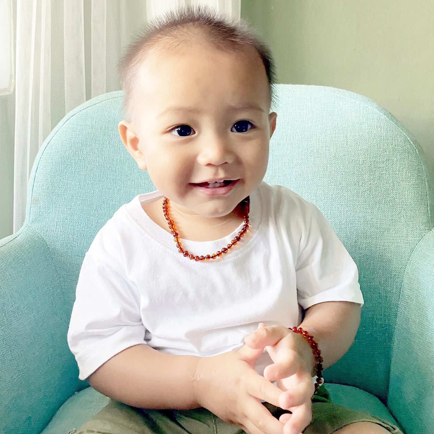 KALUNG AMBER UNTUK BAYI TUMBUH GIGI XB54C