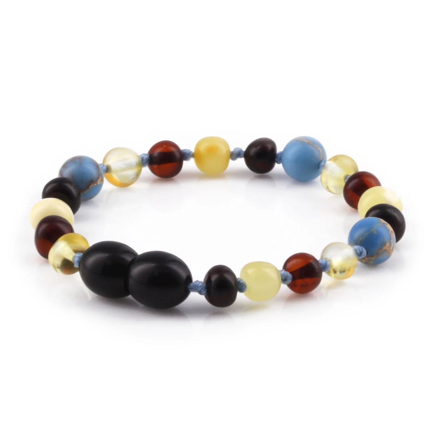 SET BAYI AMBER DENGAN SKY BLUE IMPERIAL JASPER. LE466