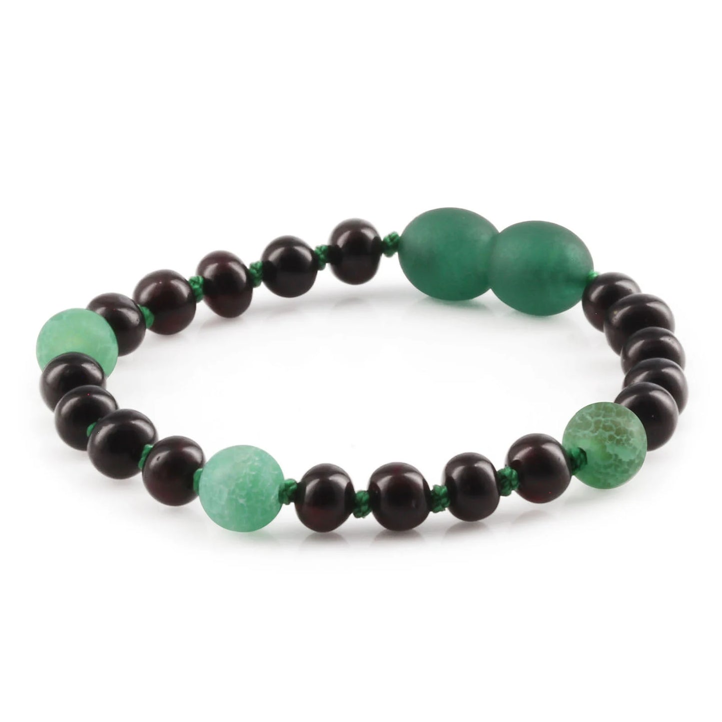 SET BAYI AMBER DENGAN GREEN FROST AGATE. LE550