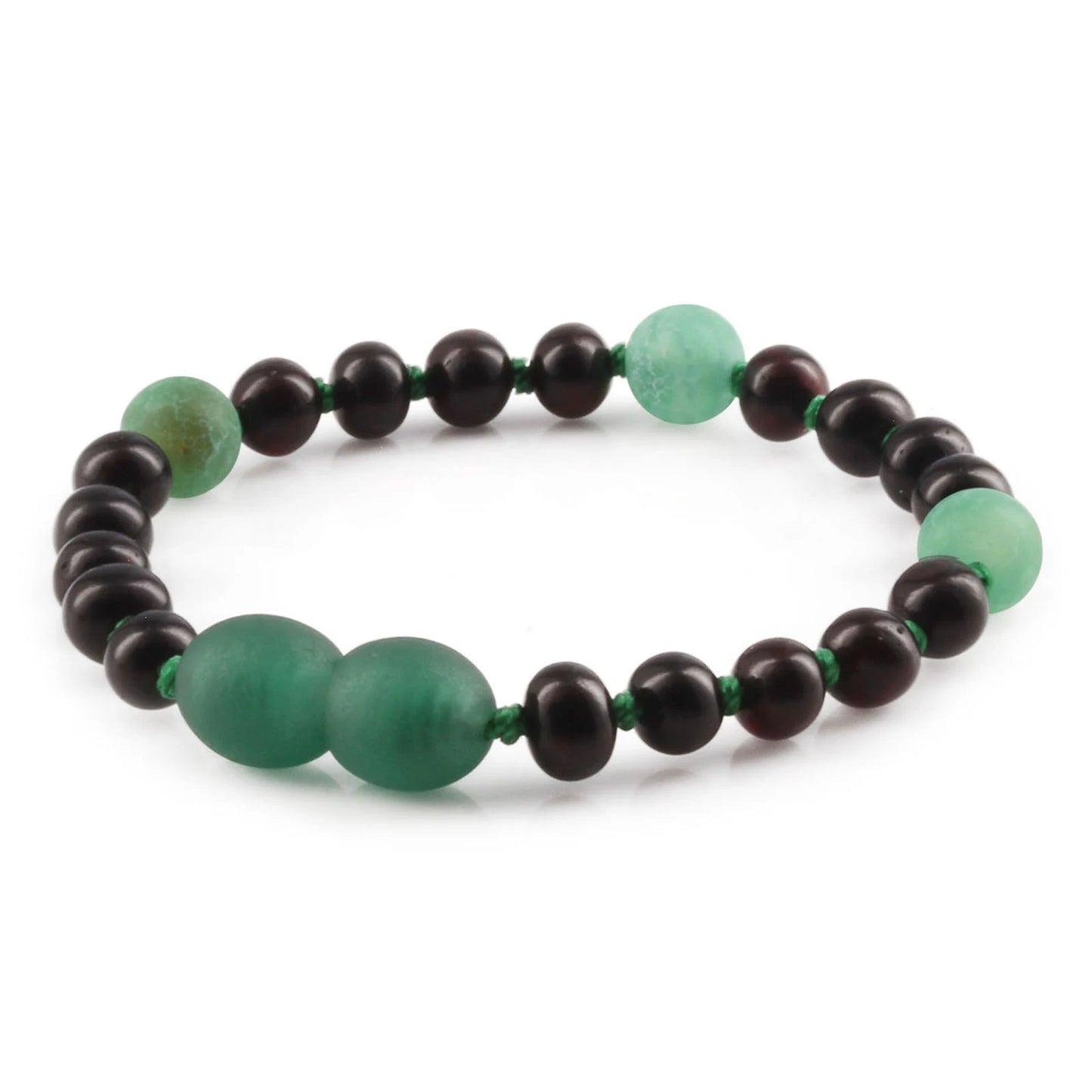 SET BAYI AMBER DENGAN GREEN FROST AGATE. LE550