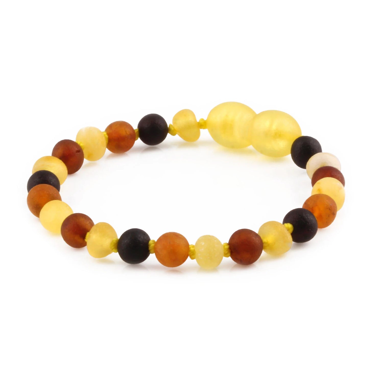 GELANG AMBER BAYI MULTICOLOUR MATTE 14CM. 5X4MM