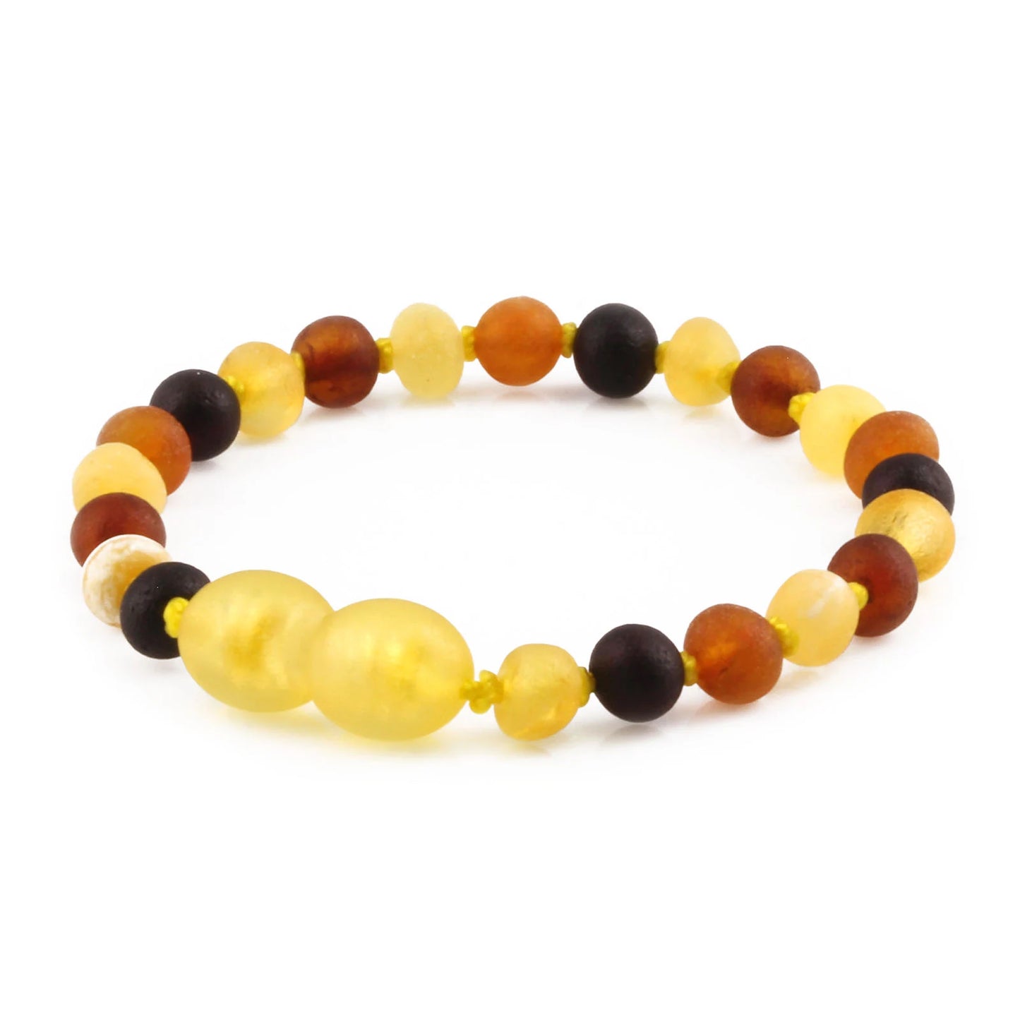 GELANG AMBER BAYI MULTICOLOUR MATTE 14CM. 5X4MM