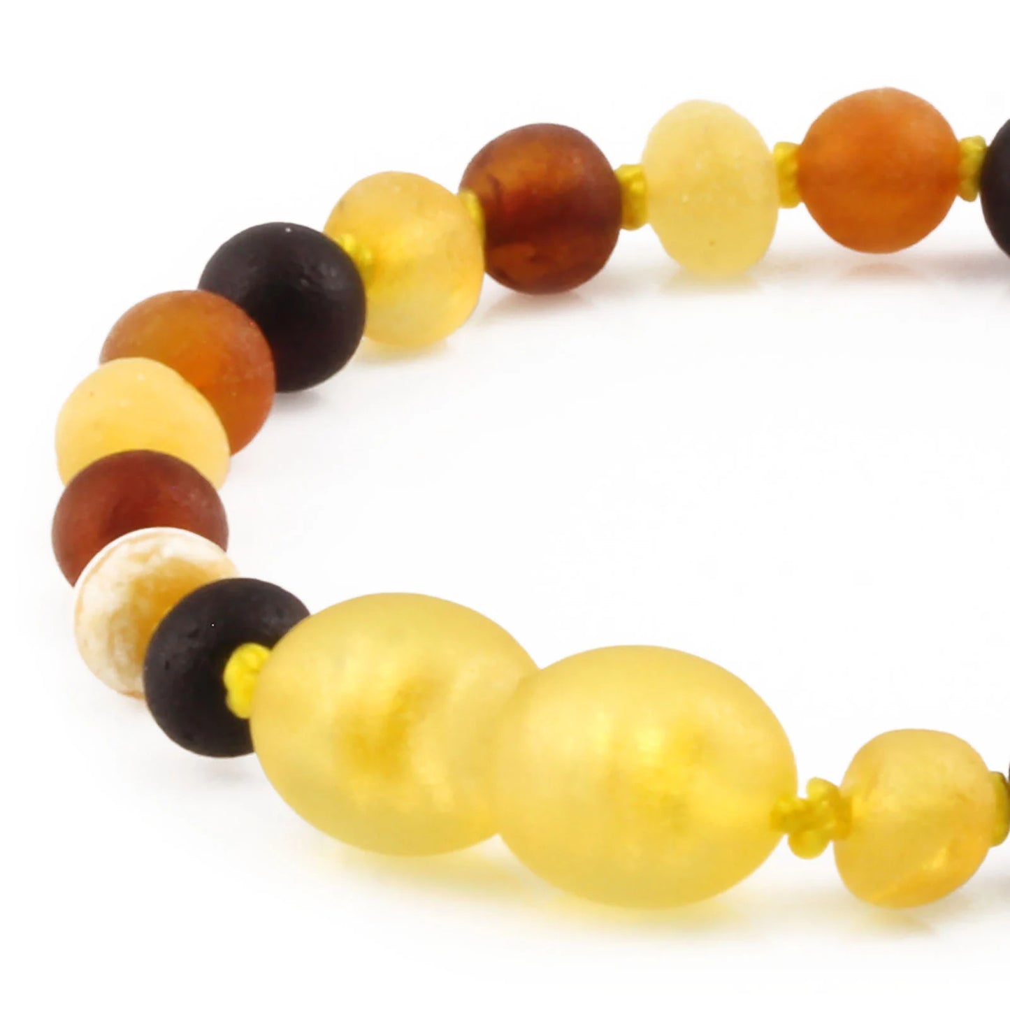 GELANG AMBER BAYI MULTICOLOUR MATTE 14CM. 5X4MM