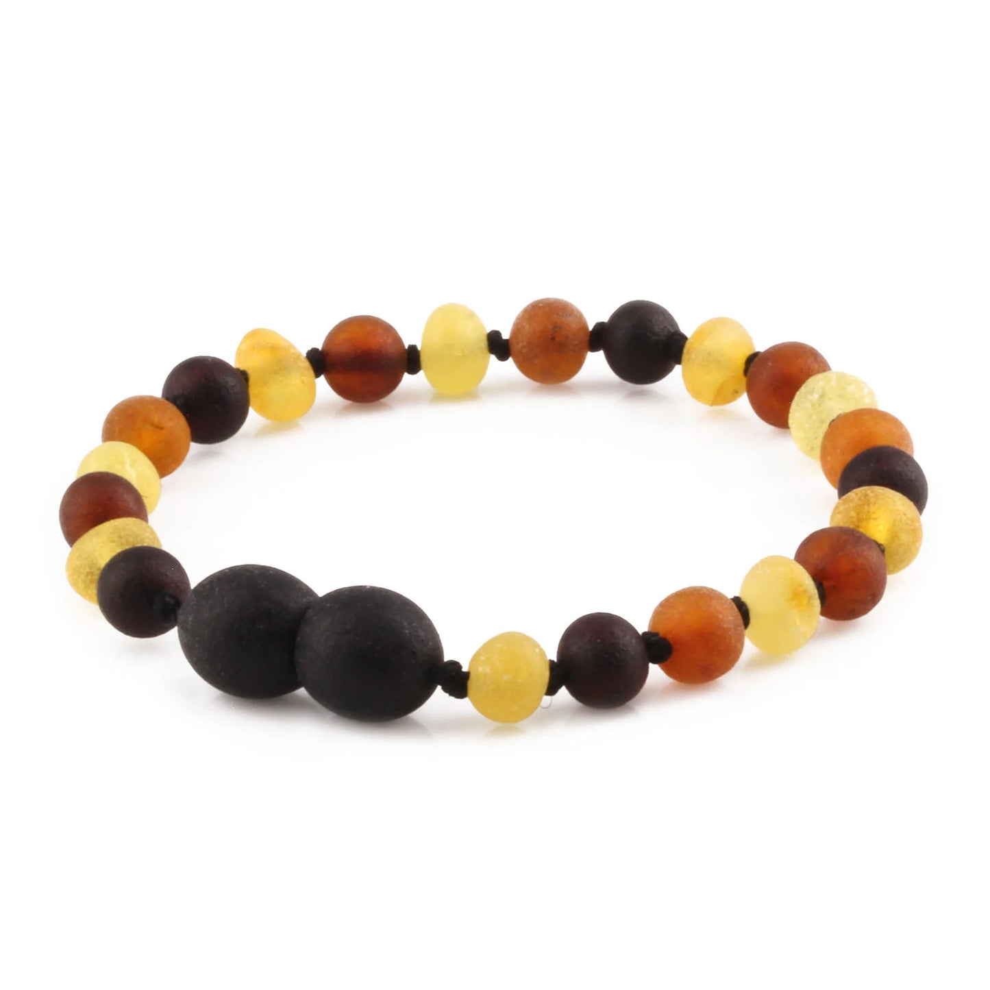 GELANG AMBER BAYI MULTICOLOUR MATTE 14CM. 5X4MM
