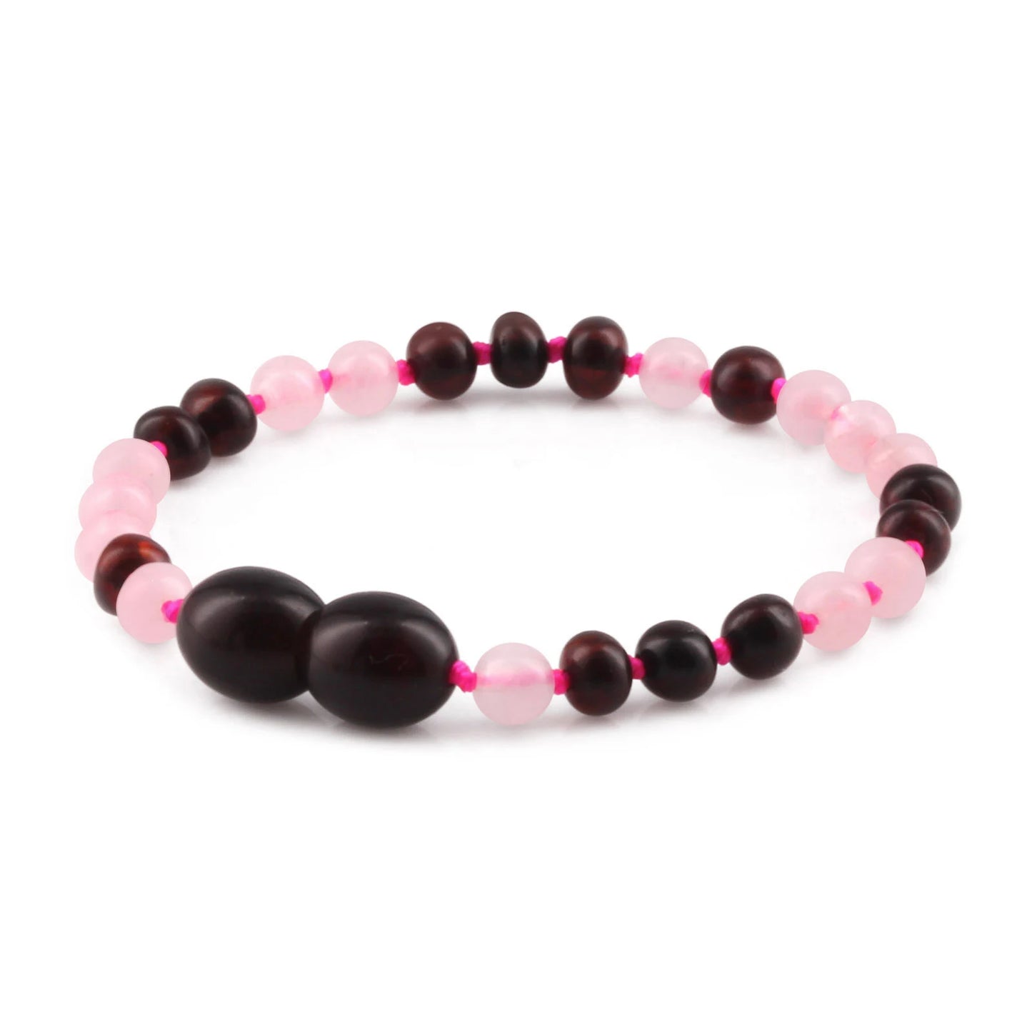 SET BAYI AMBER DENGAN ROSE QUARTZ. LE556