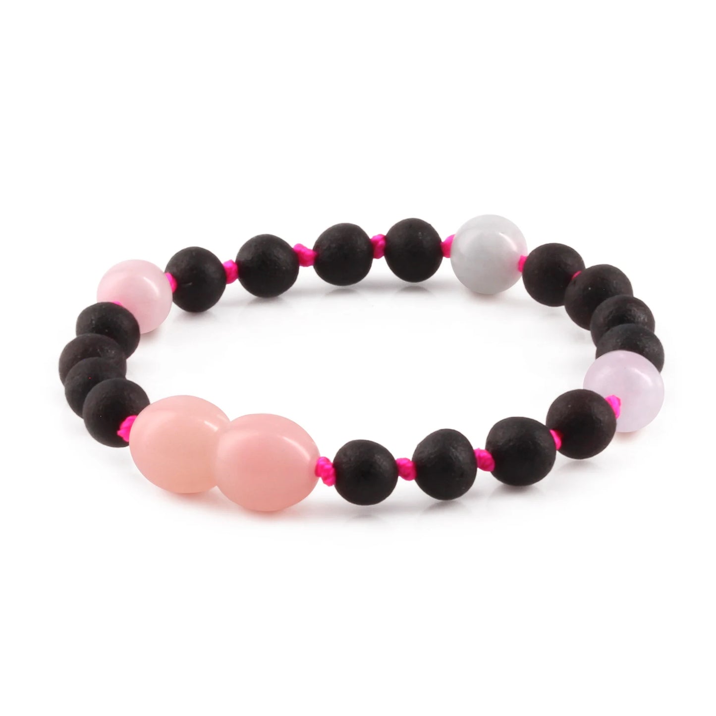 GELANG BAYI AMBER DENGAN MORGANITE. LE558