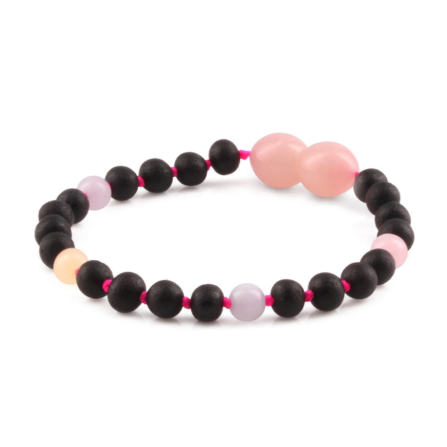 GELANG BAYI AMBER DENGAN MORGANITE. LE558-S