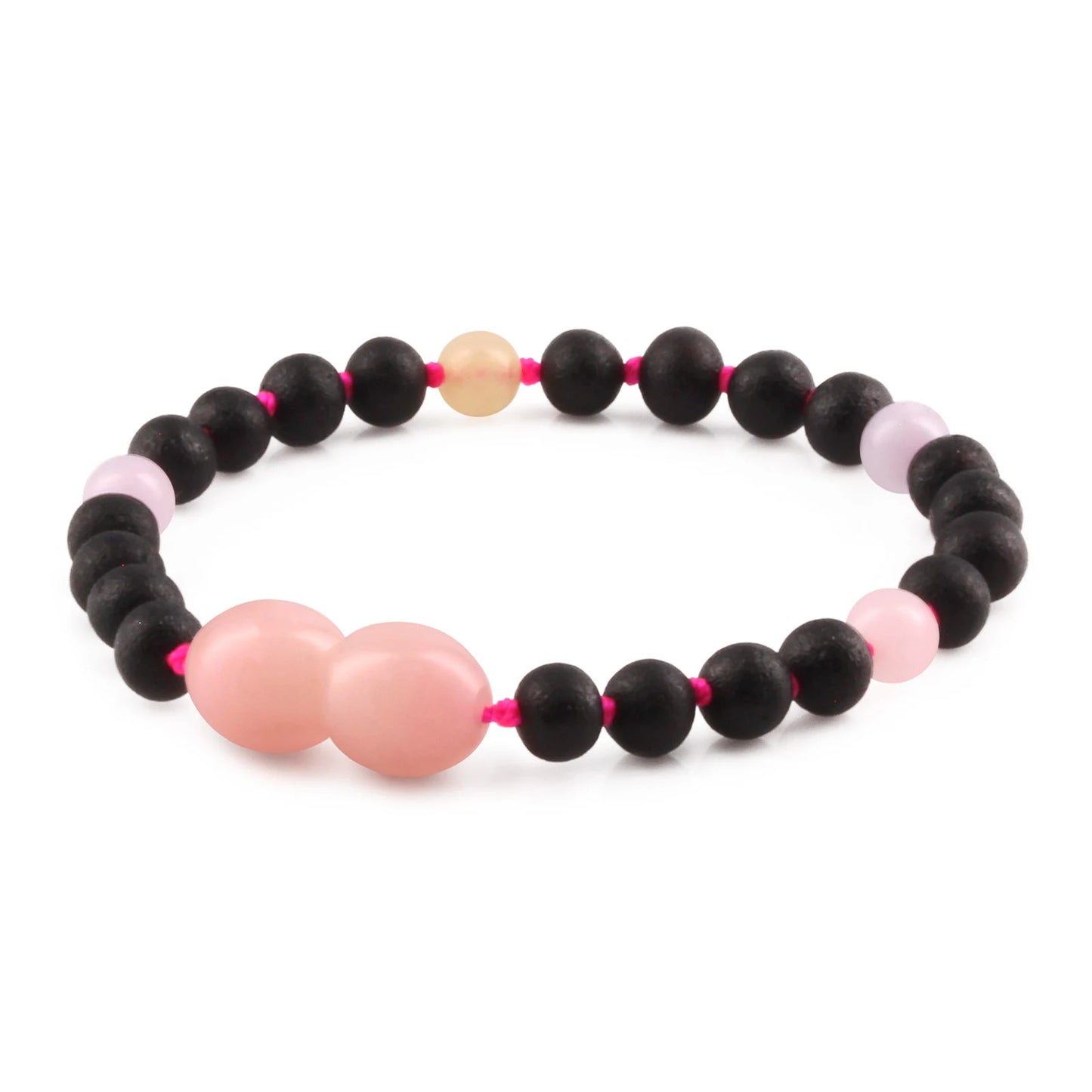 GELANG BAYI AMBER DENGAN MORGANITE. LE558-S