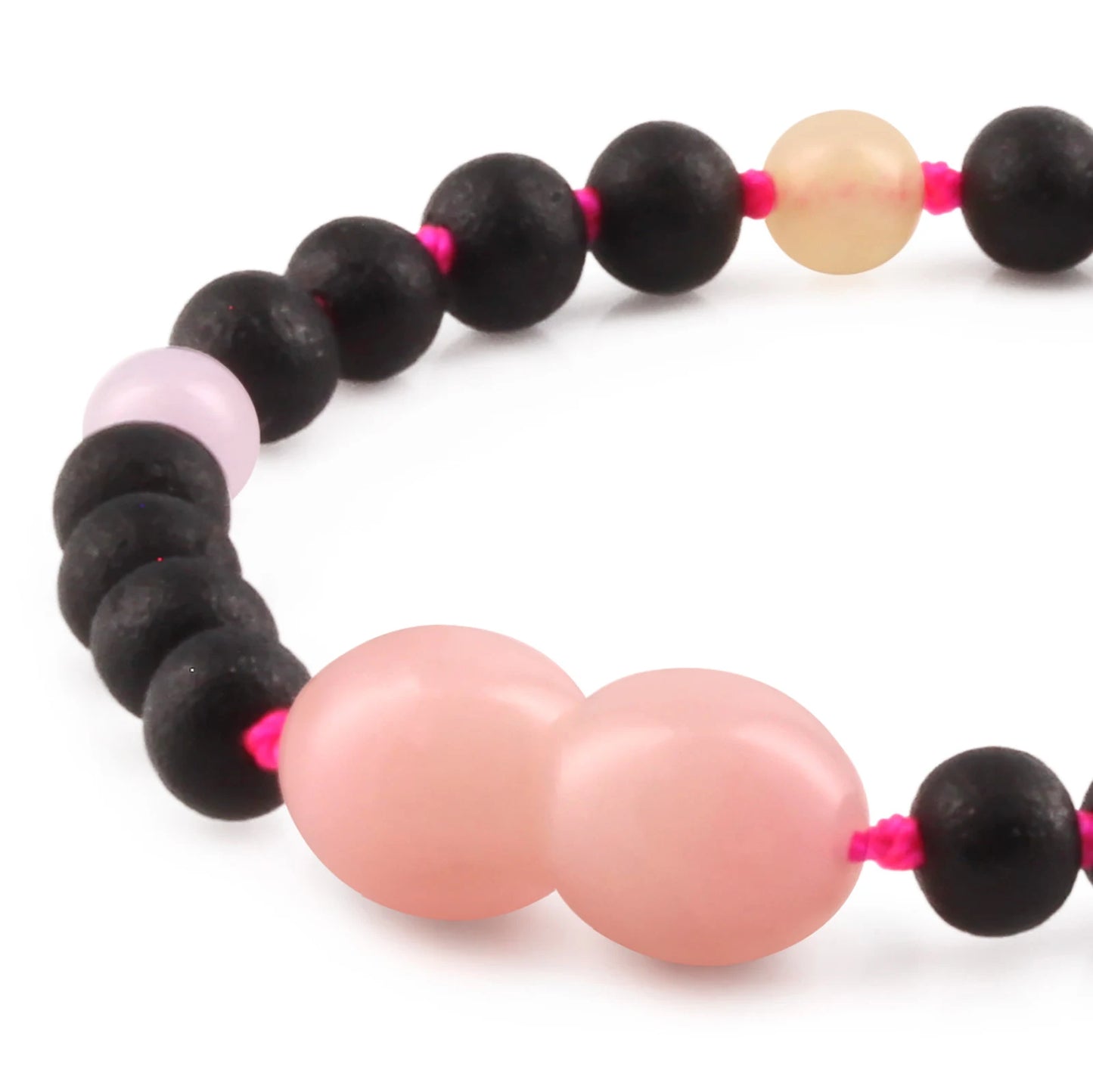 GELANG BAYI AMBER DENGAN MORGANITE. LE558-S