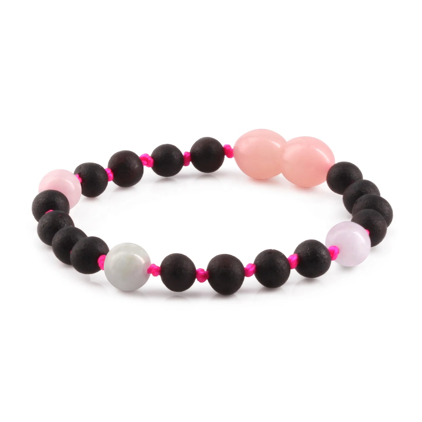 GELANG BAYI AMBER DENGAN MORGANITE. LE558