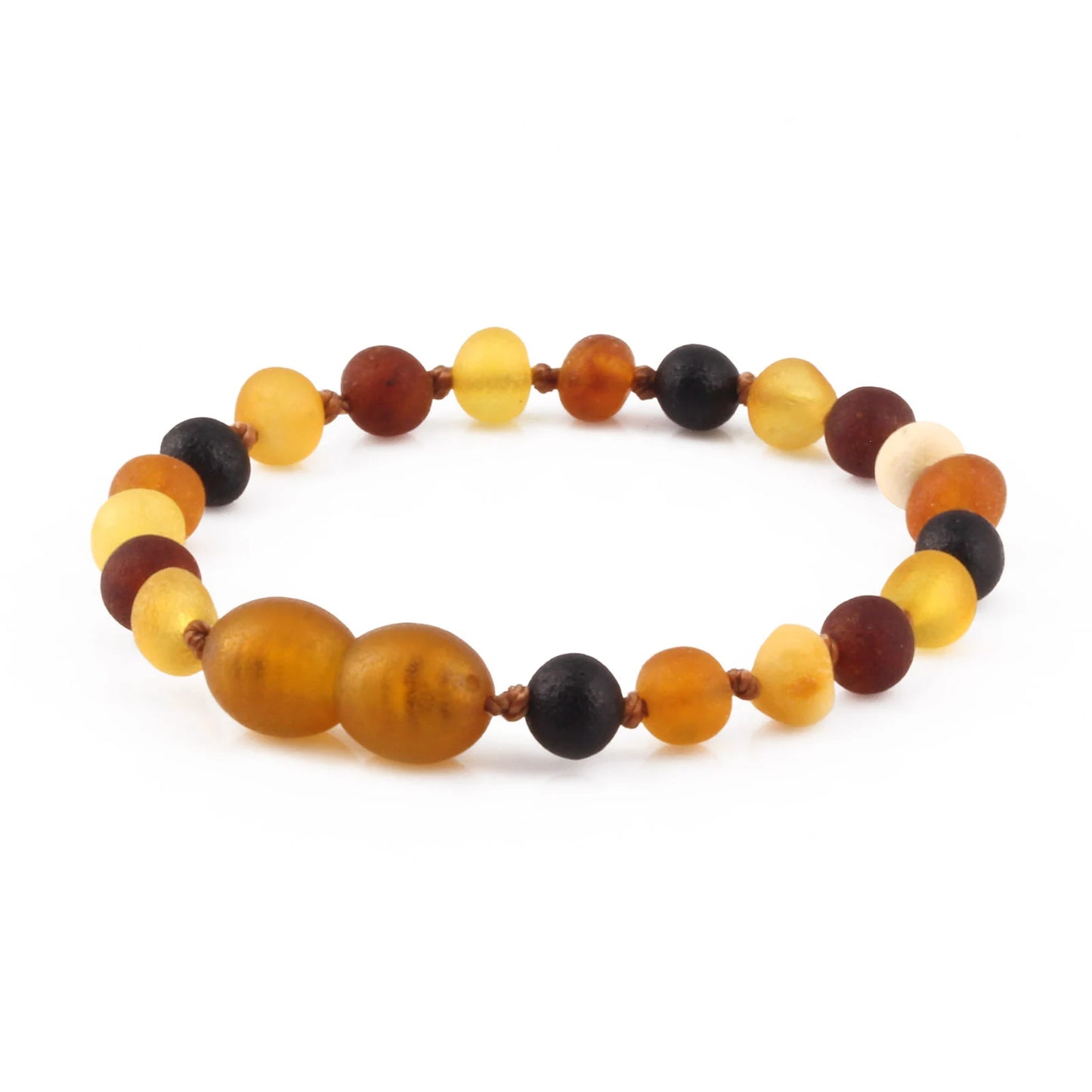 GELANG AMBER BAYI MULTICOLOUR MATTE 14CM. 5X4MM