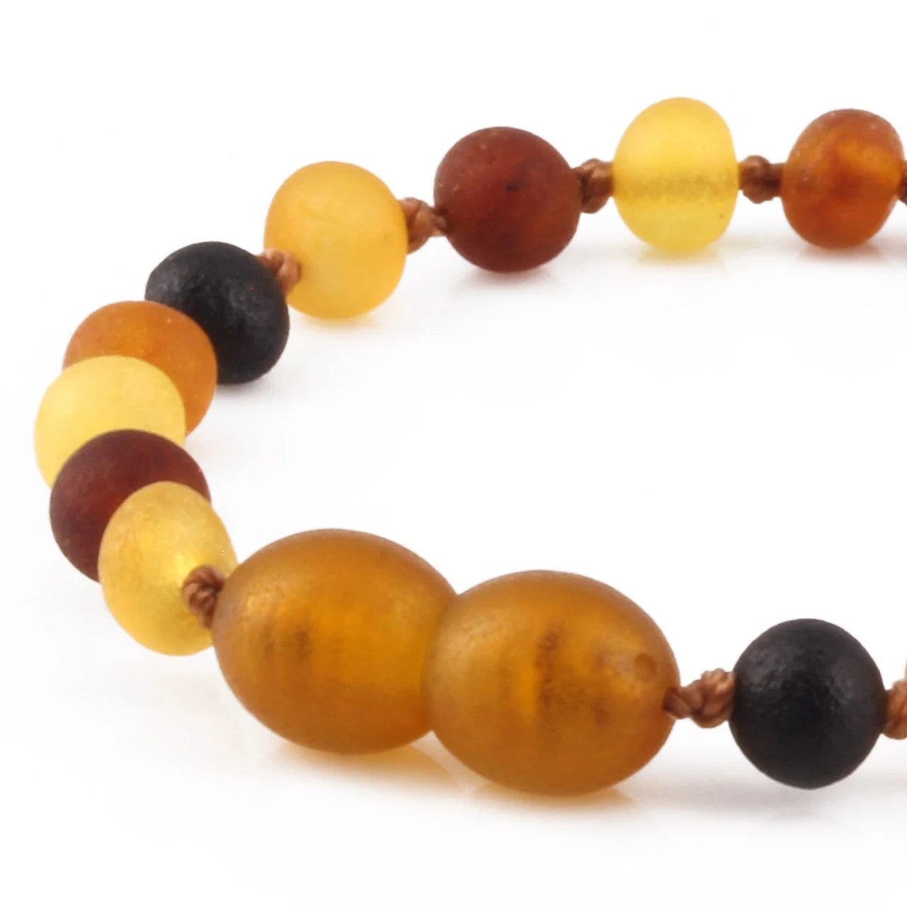 GELANG AMBER BAYI MULTICOLOUR MATTE 14CM. 5X4MM