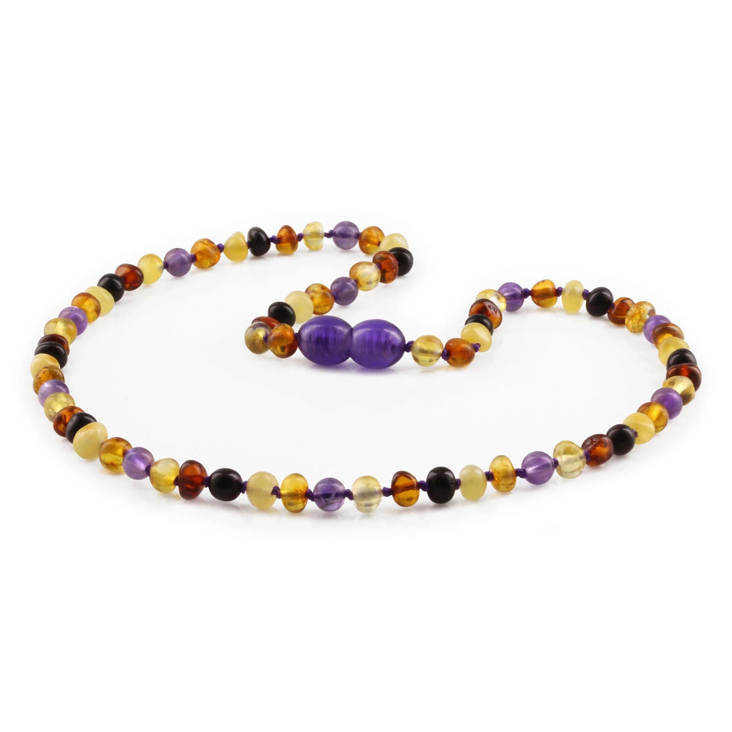 KALUNG AMBER DENGAN AMETHYST UNTUK JUNIOR. JN83