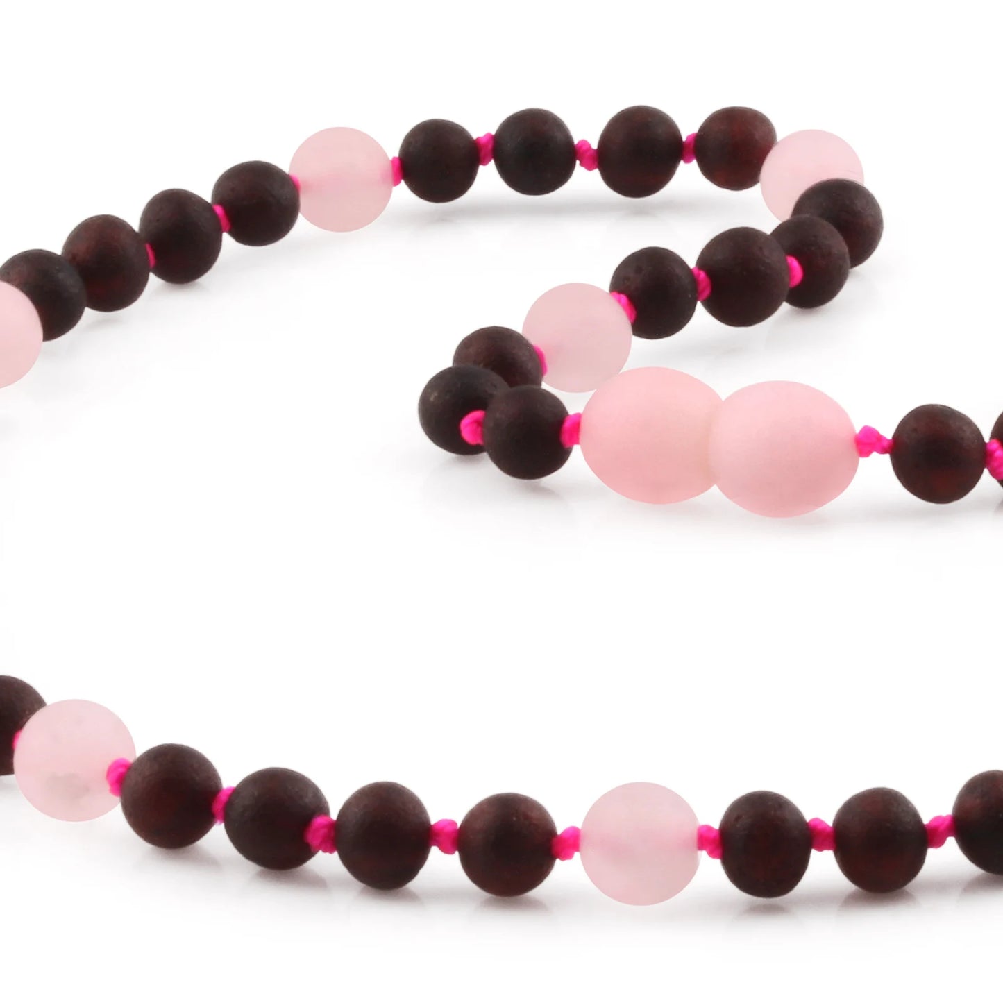 KALUNG AMBER DENGAN ROSE QUARTZ UNTUK JUNIOR. JN88