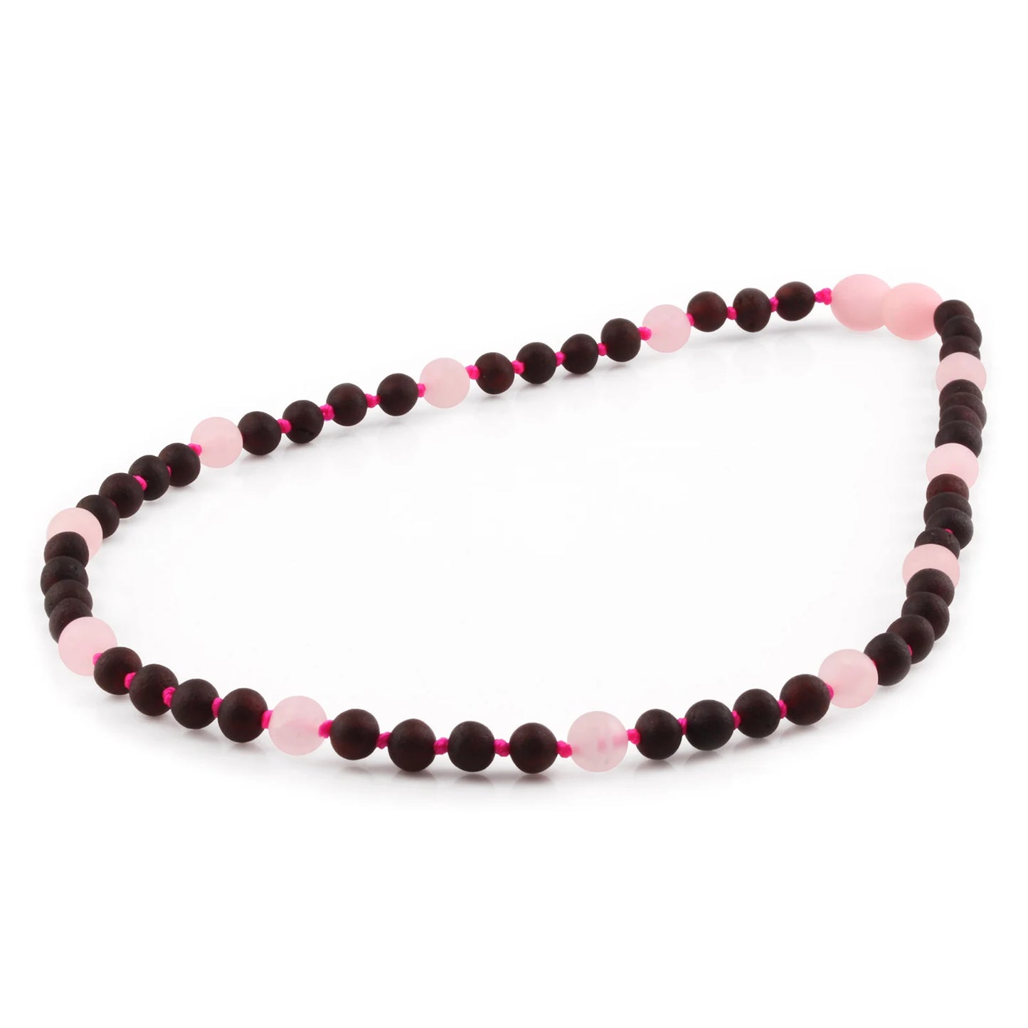 KALUNG AMBER DENGAN ROSE QUARTZ UNTUK JUNIOR. JN88