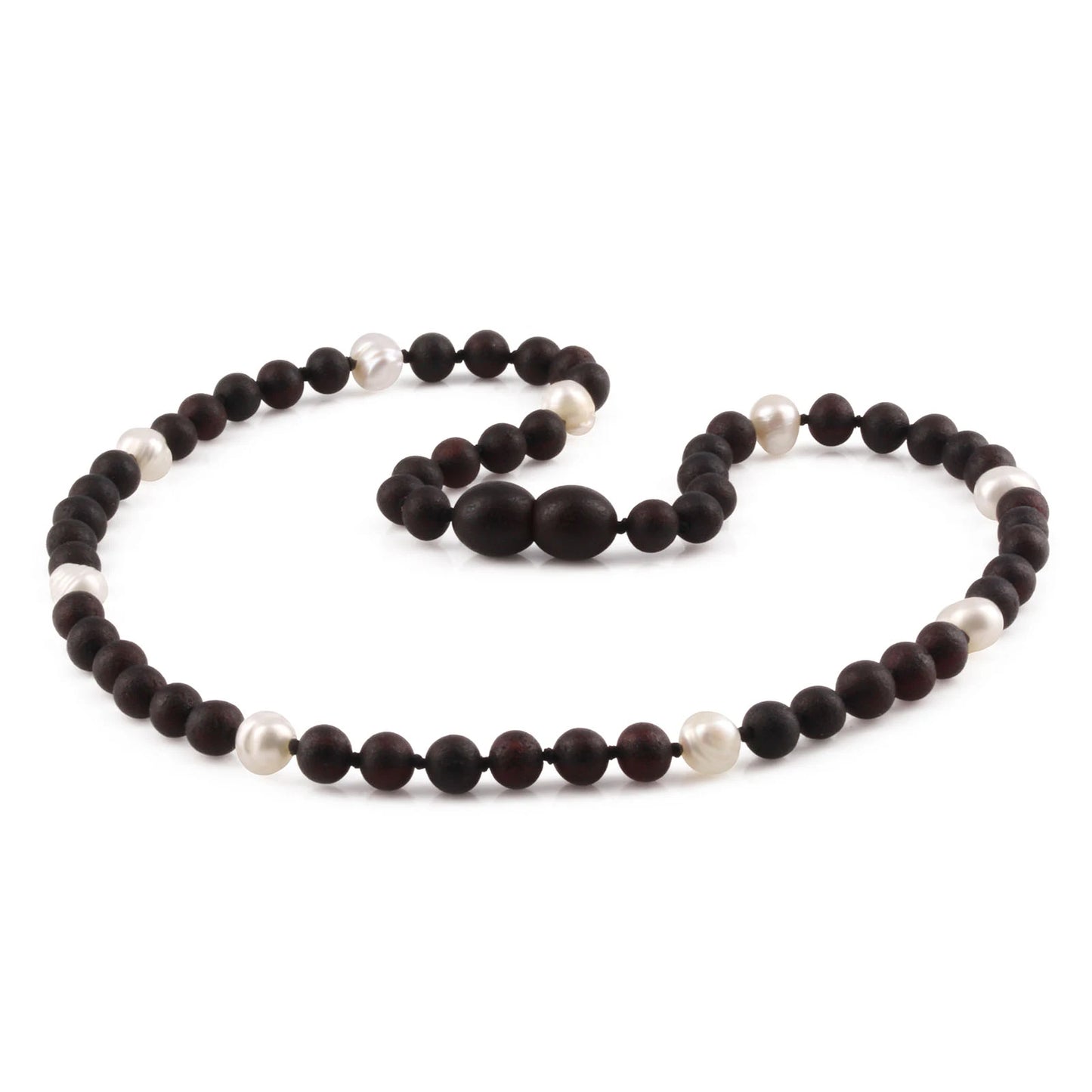 KALUNG AMBER DENGAN WHITE PEARL UNTUK JUNIOR. JN104
