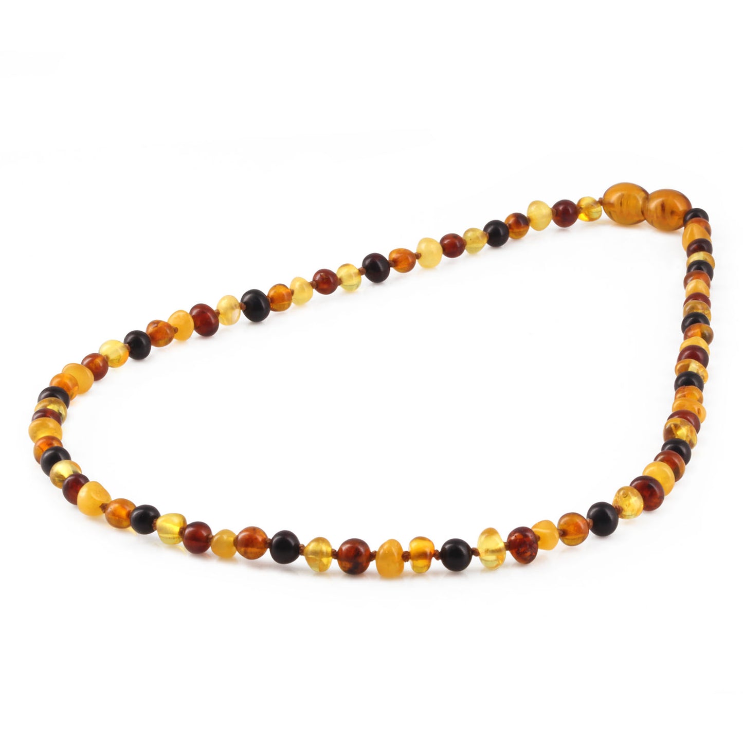 KALUNG AMBER JUNIOR MULTICOLOUR GLOSSY 38CM. 4X3MM