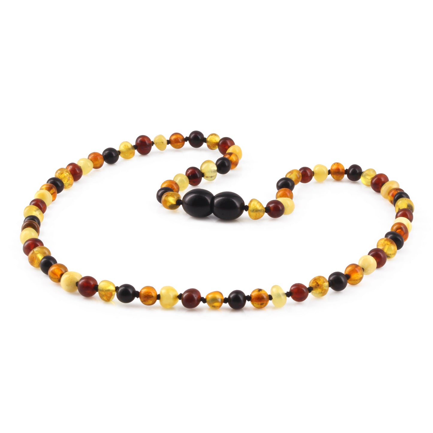 KALUNG AMBER JUNIOR MULTICOLOUR GLOSSY 38CM. 4X3MM