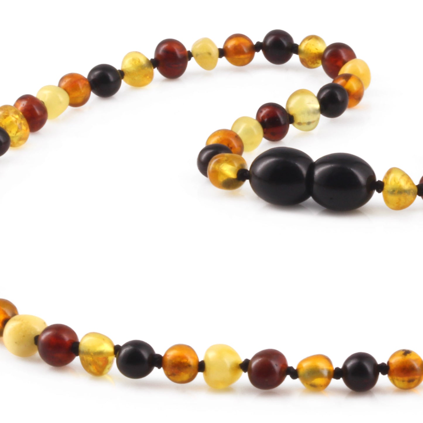 KALUNG AMBER JUNIOR MULTICOLOUR GLOSSY 38CM. 4X3MM