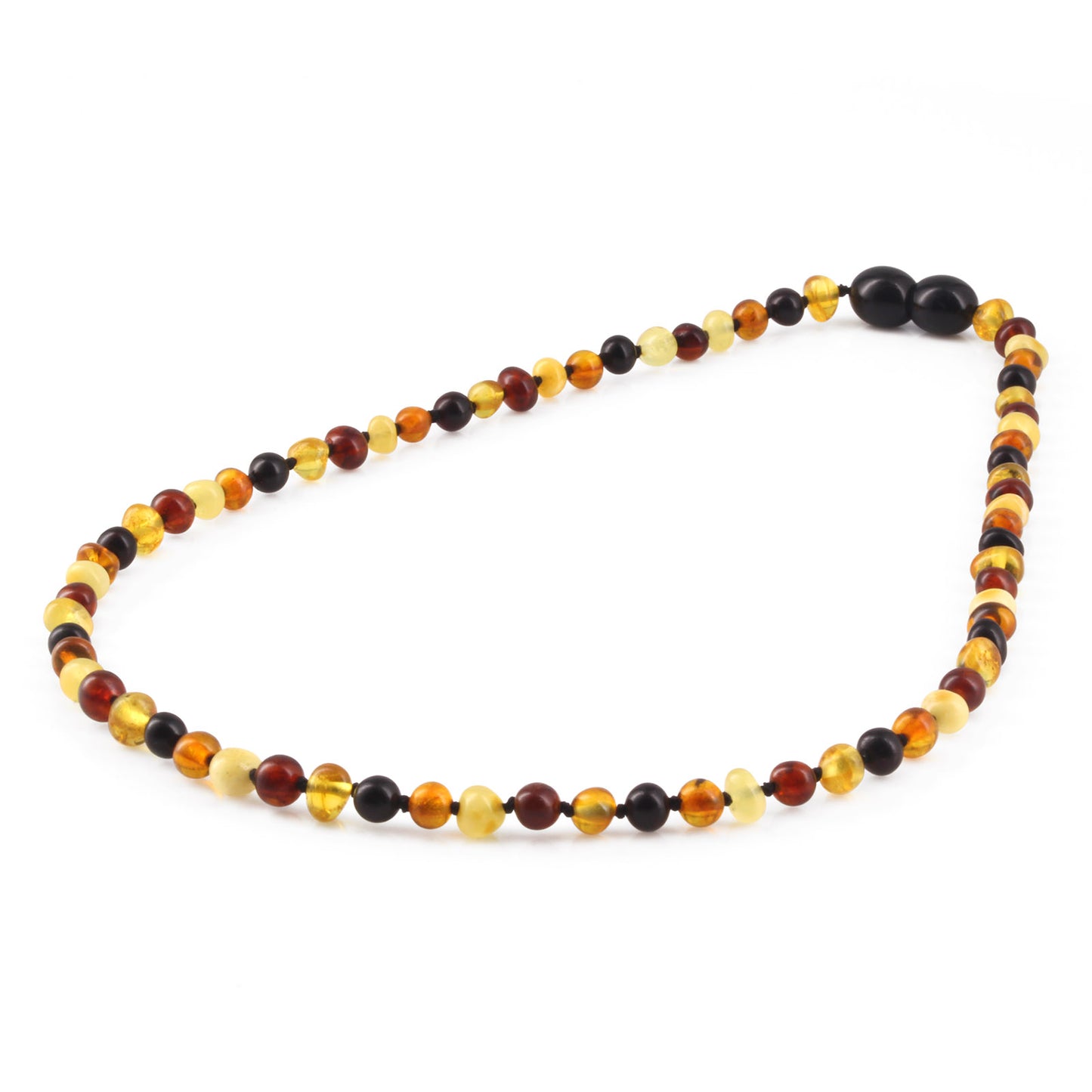 KALUNG AMBER JUNIOR MULTICOLOUR GLOSSY 38CM. 4X3MM