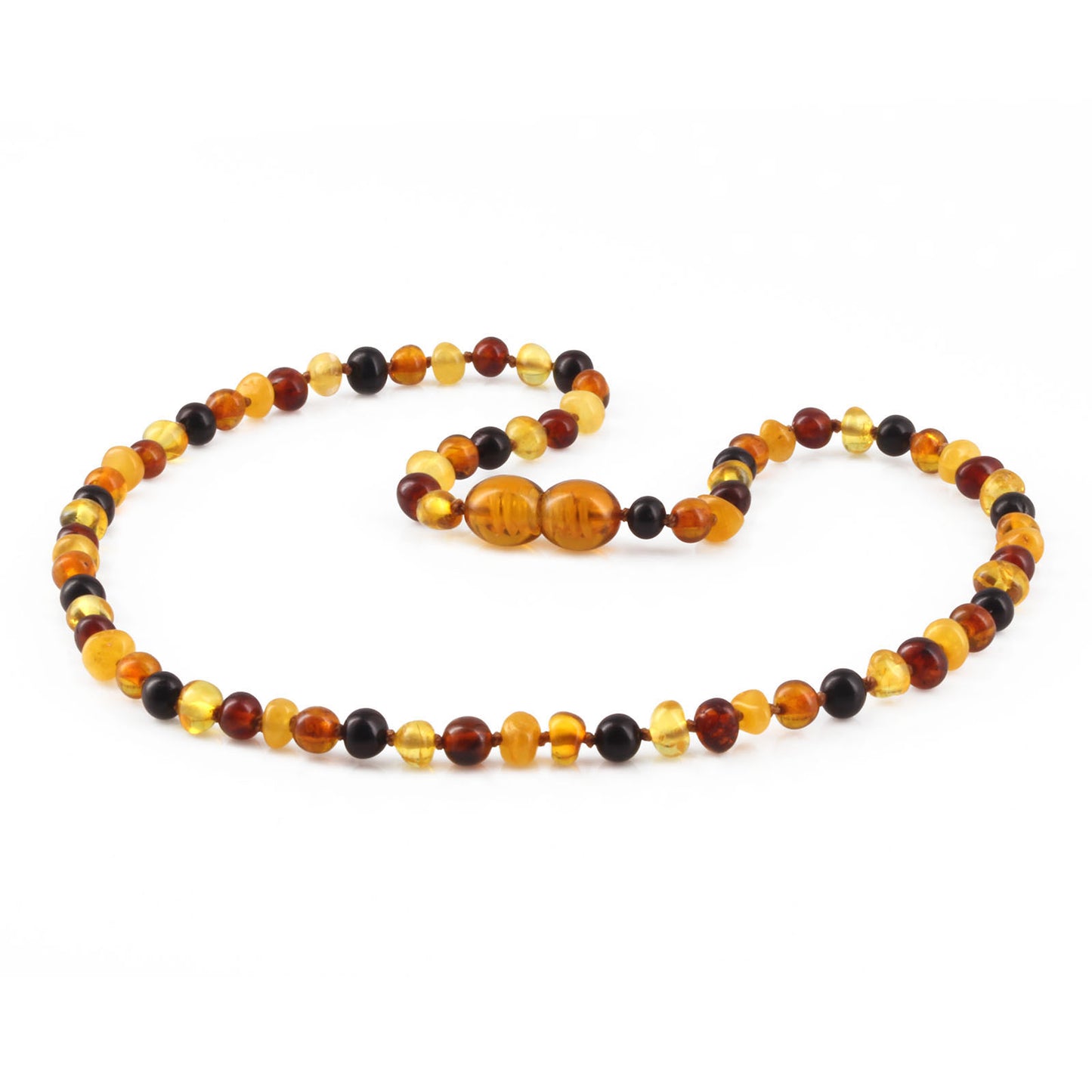 KALUNG AMBER JUNIOR MULTICOLOUR GLOSSY 38CM. 4X3MM