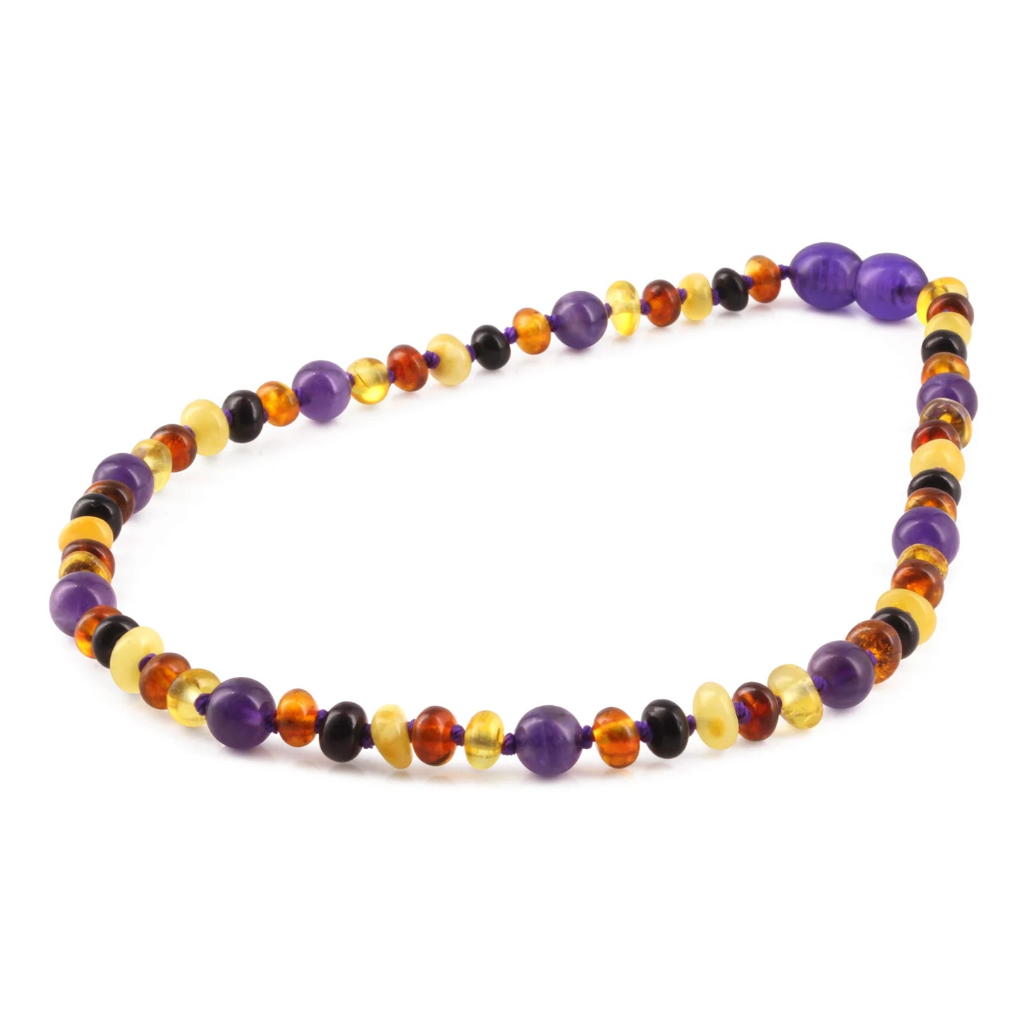 KALUNG BAYI AMBER DENGAN AMETHYST. XR53M-AM