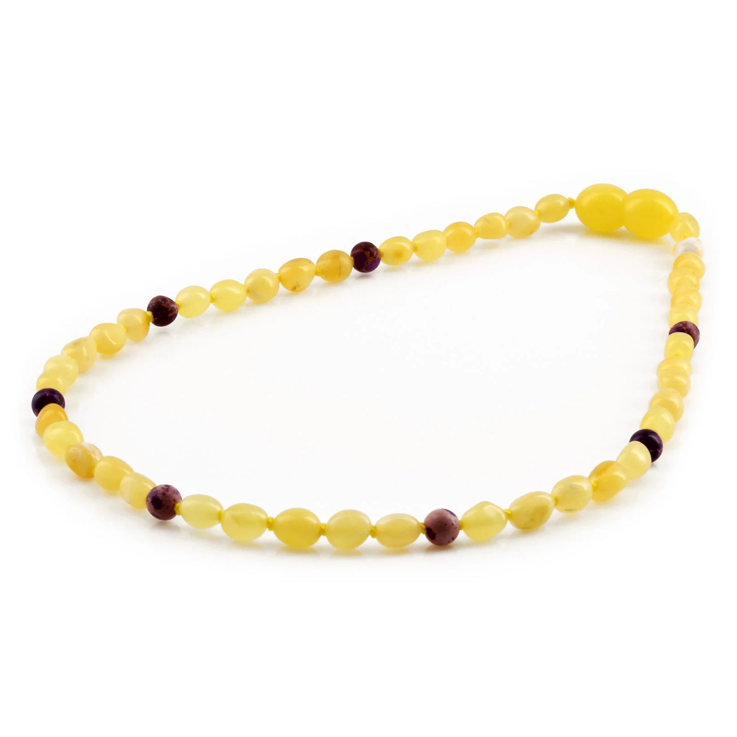 KALUNG BAYI AMBER DENGAN PURPLE IMPERIAL JASPER. LE479