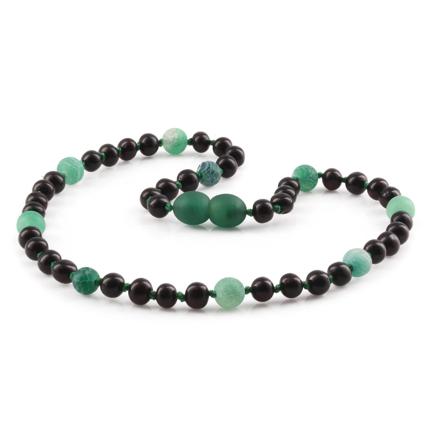 SET BAYI AMBER DENGAN GREEN FROST AGATE. LE550