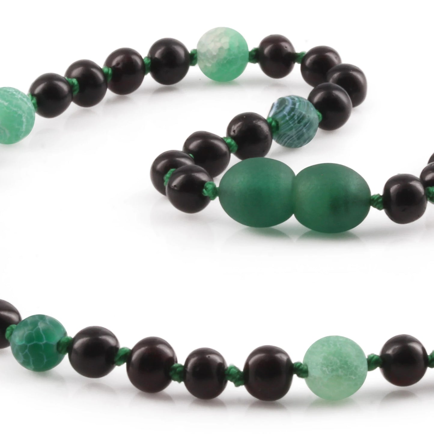 KALUNG BAYI AMBER DENGAN GREEN FROST AGATE. LE550
