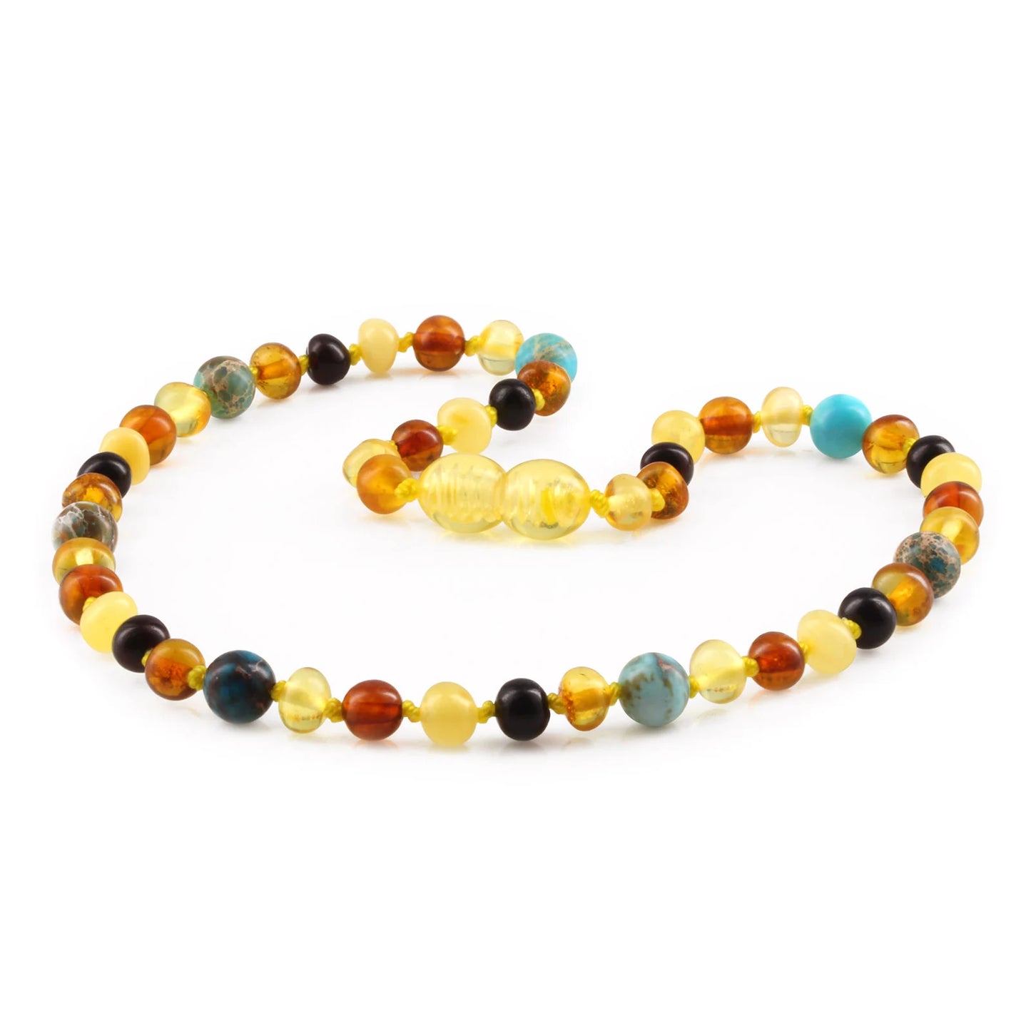 SET BAYI AMBER DENGAN LAKE BLUE IMPERIAL JASPER. LE474