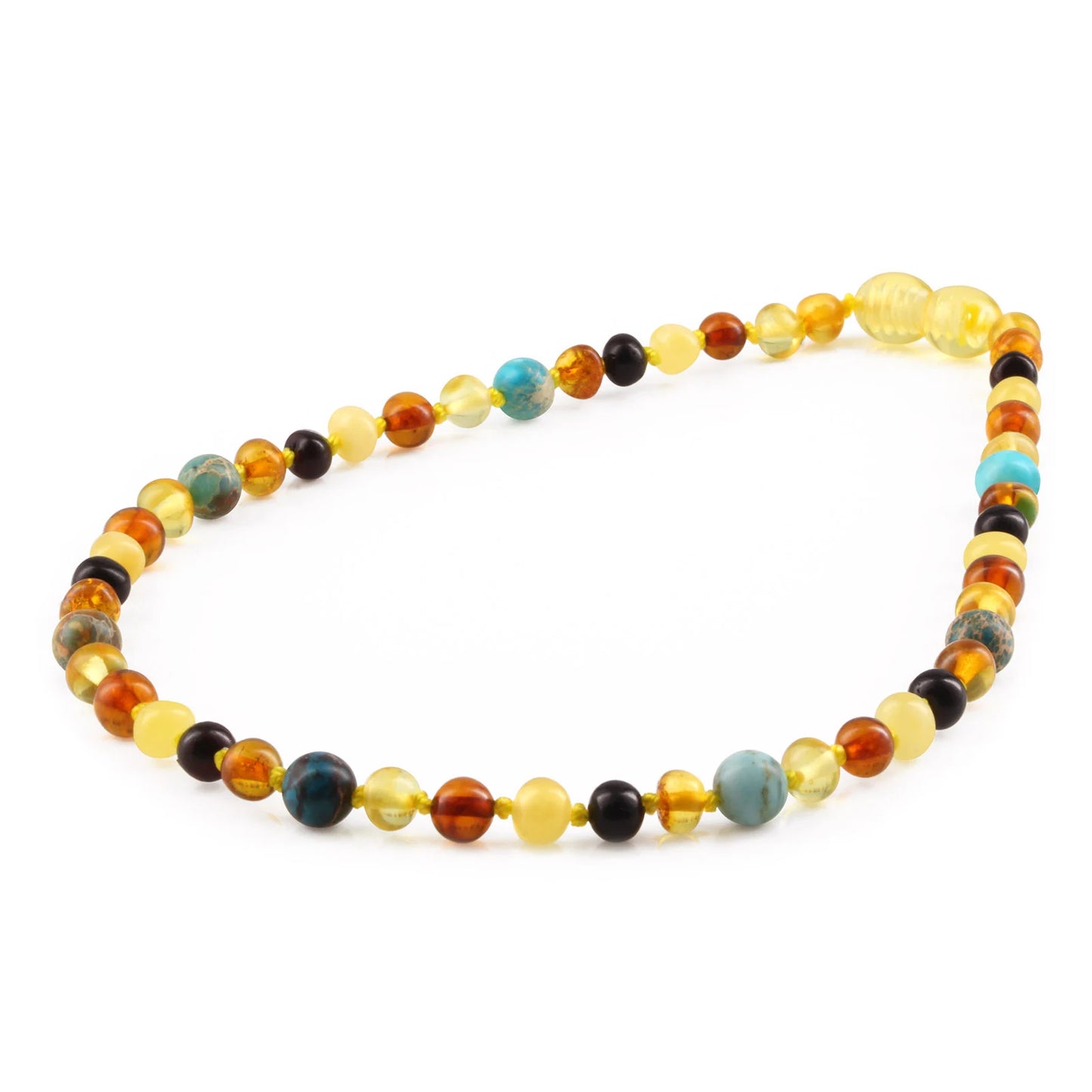 SET BAYI AMBER DENGAN LAKE BLUE IMPERIAL JASPER. LE474