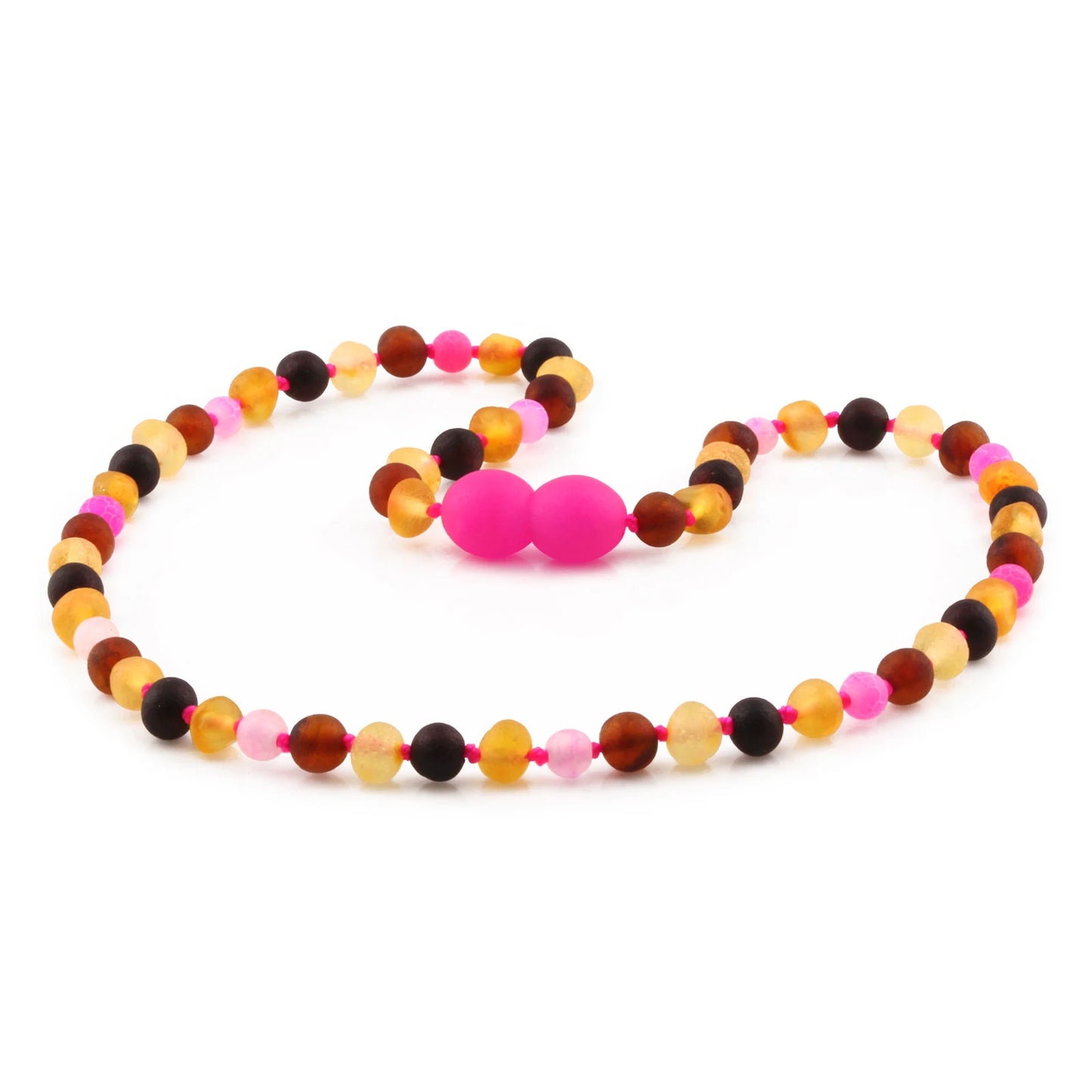 SET BAYI AMBER DENGAN PINK FROST AGATE. LE562
